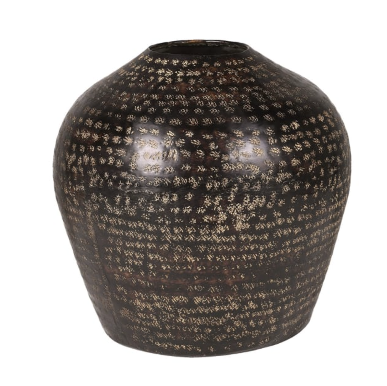 Round Hammered Vase