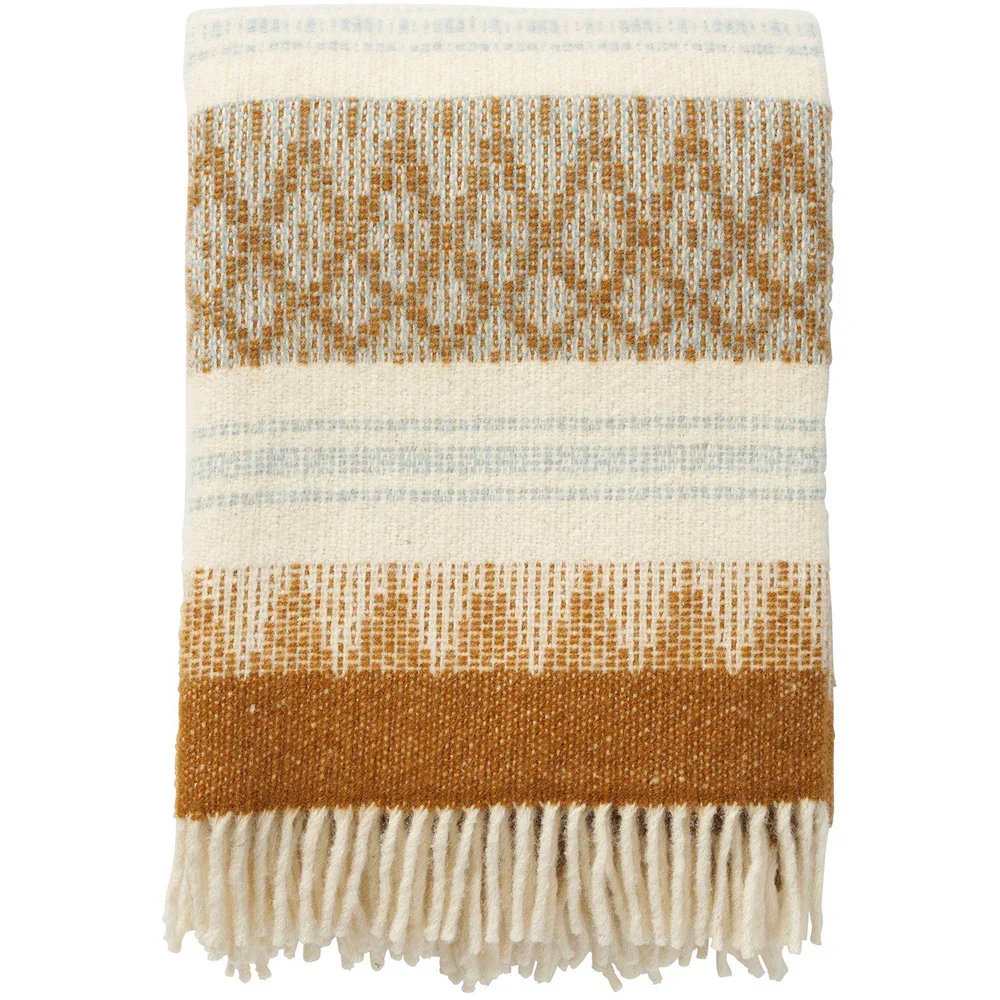 wool throw - amber