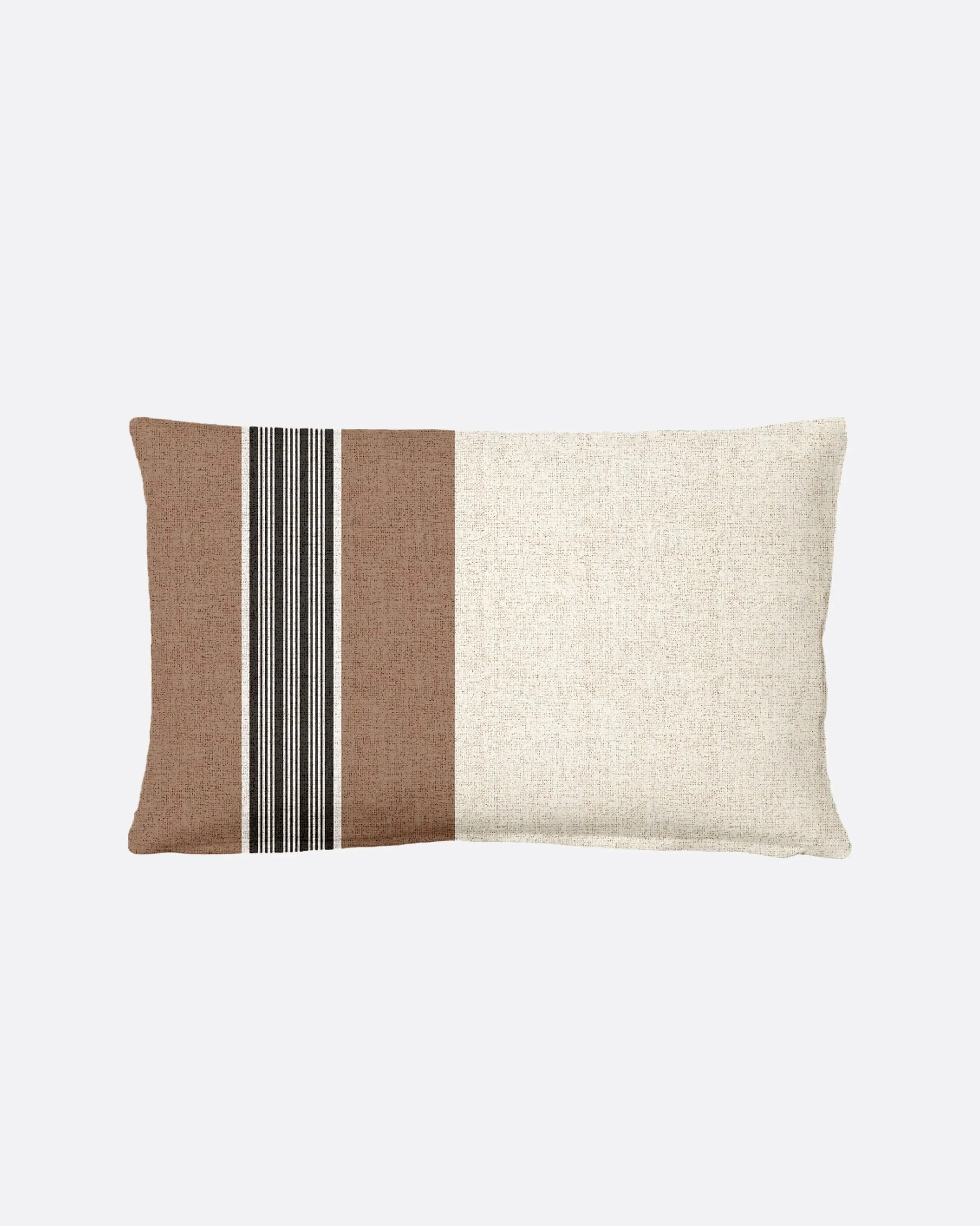 Linen Cushion - Rust & Natural
