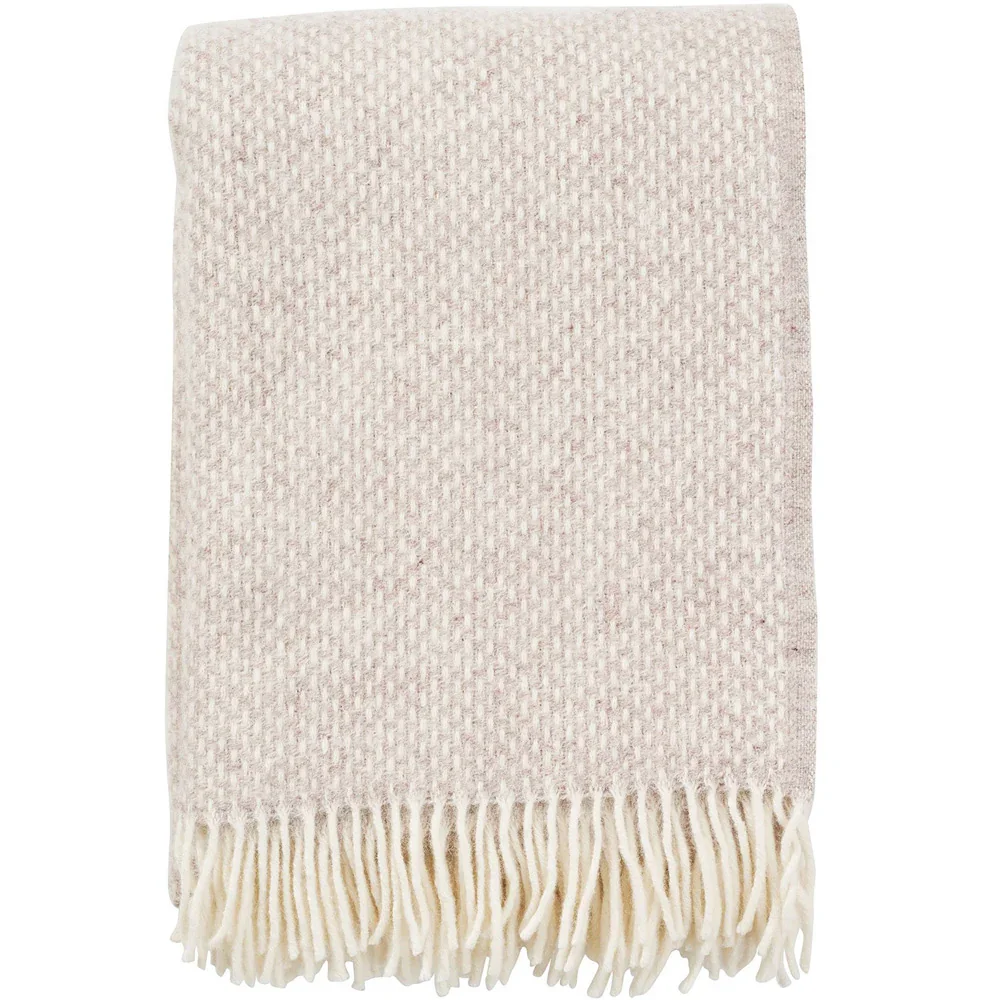 wool throw - beige