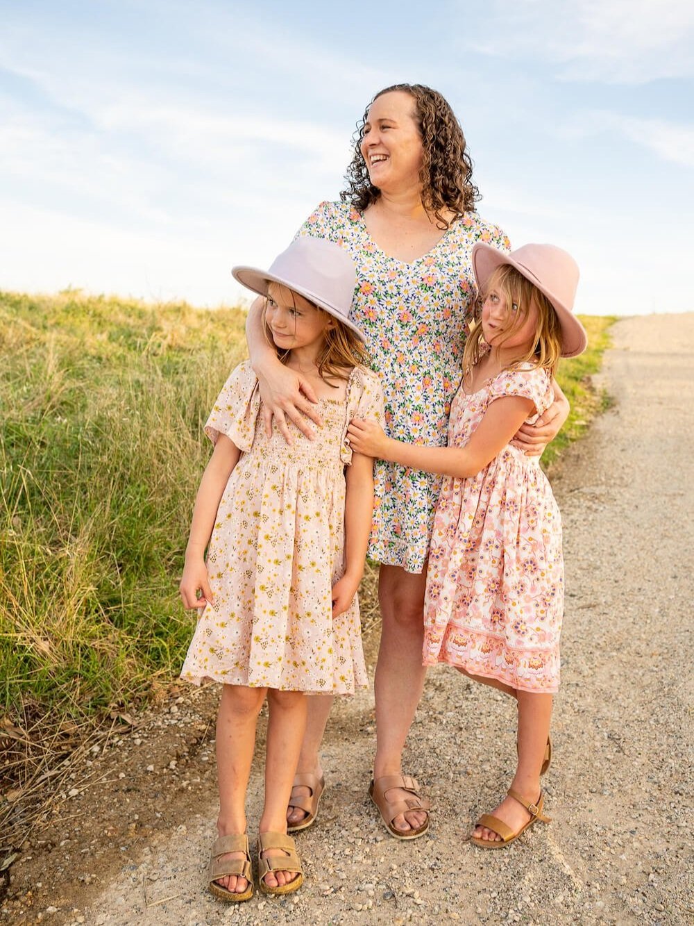 A mother and her two daughters in nature  – image captured by Sunday Muse Studio