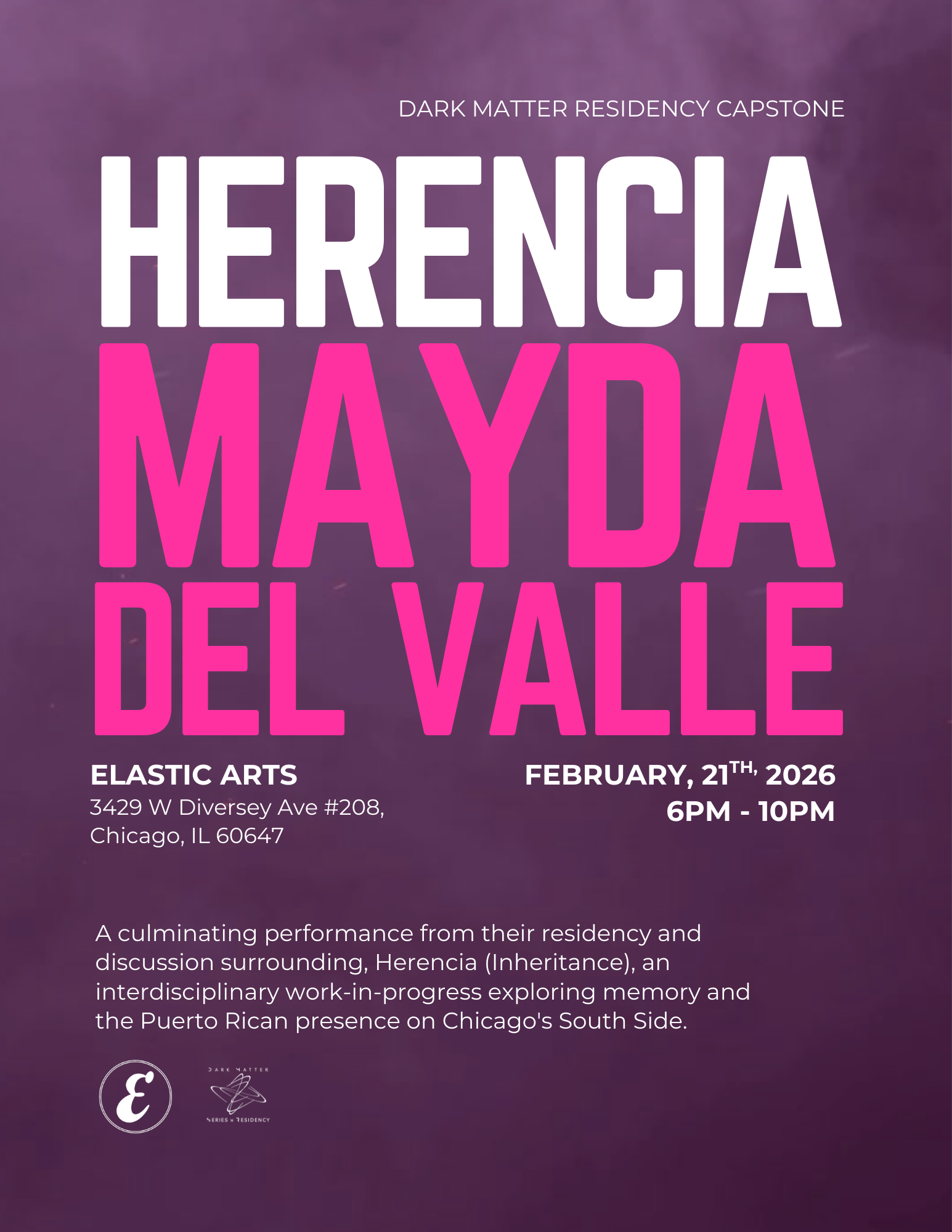 Dark Matter Resident Capstone Event - Mayda Del Valle