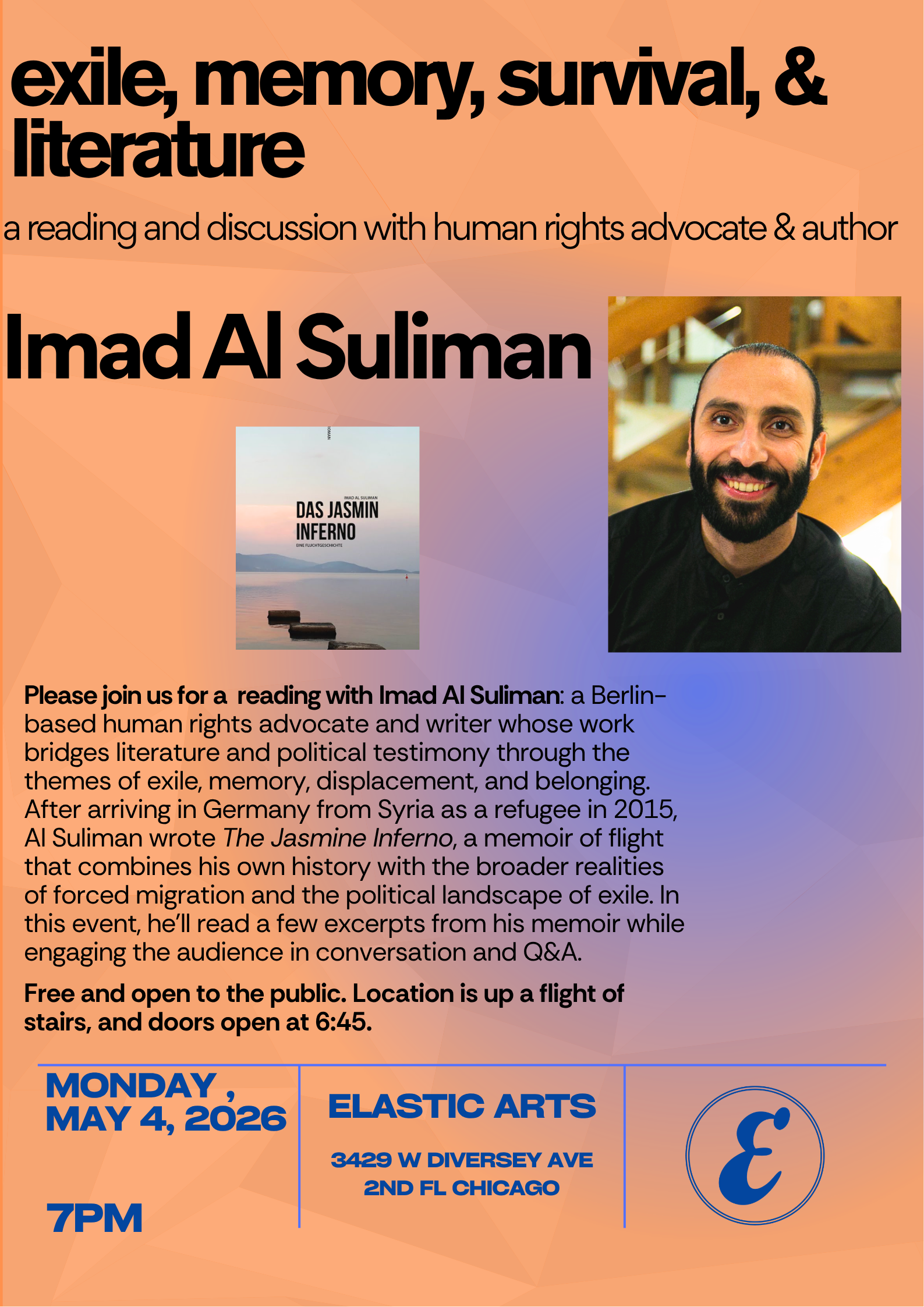 'Exile, Memory, Survival, & Literature' Live Reading by Imad Al Suliman