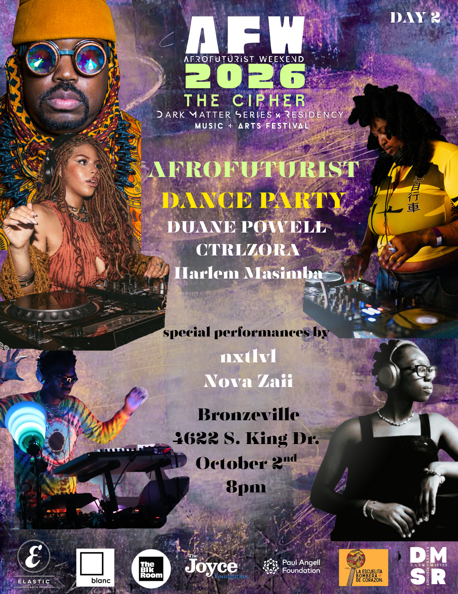 AFROFUTURIST WEEKEND 2026: AFROFUTURIST DANCE PARTY [OFFSITE] FT. DJ DUANE POWELL, CTRLZORA, Harlem West