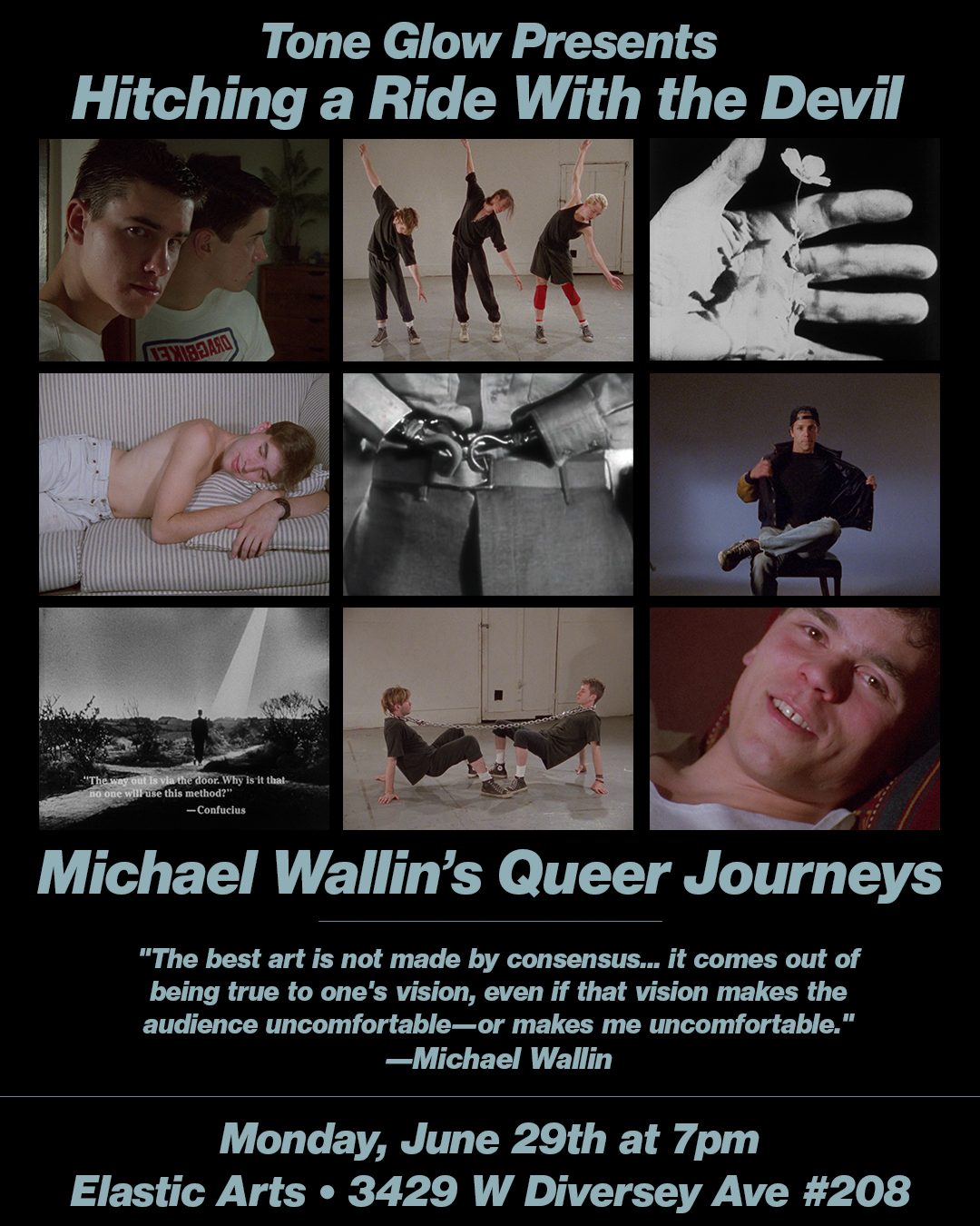 Tone Glow Presents ‘Hitching a Ride with the Devil - Michael Wallin’s Queer Journeys'