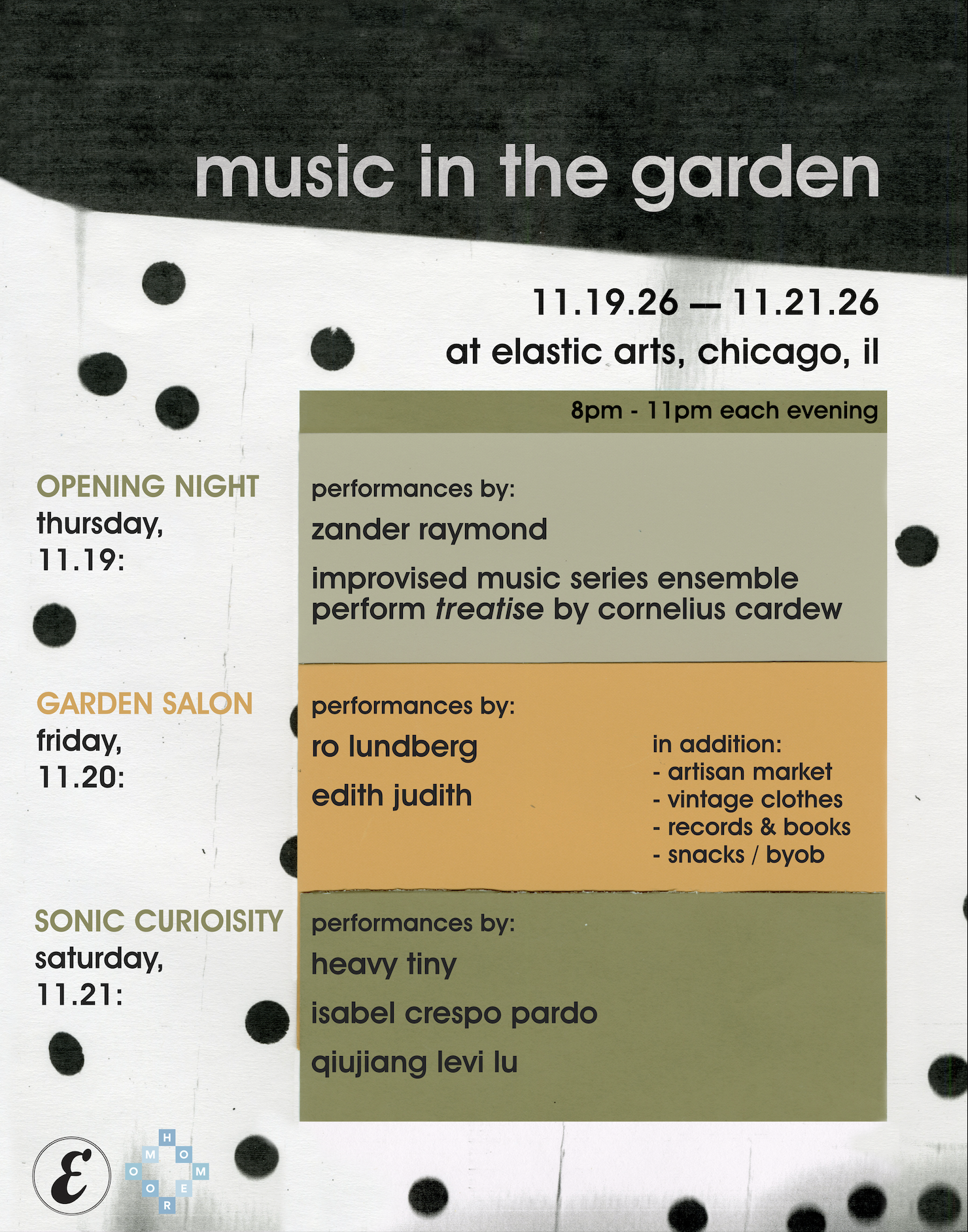Music in the Garden x IMS w/ Zander Raymond + Cornelius Cardew ‘Treatise’ Performance