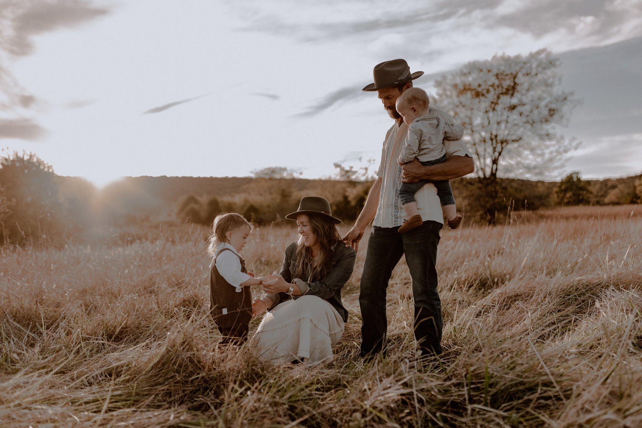 Family photography session in Fayetteville, AR