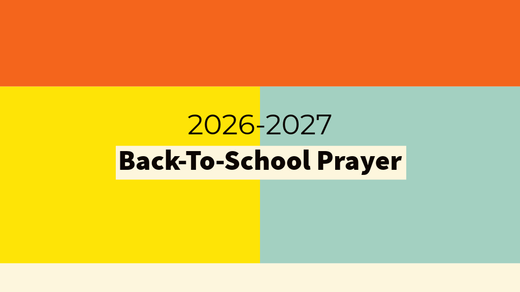 BACK TO SCHOOL PRAYER