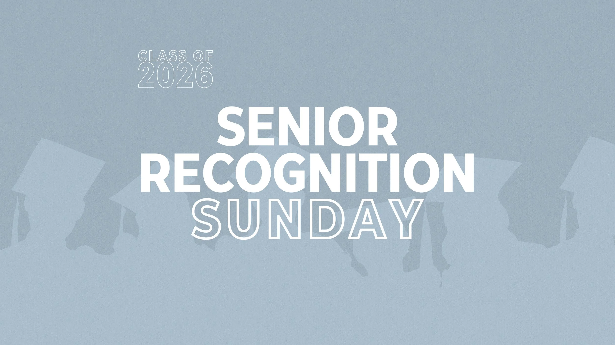 High school Graduation recognition sunday