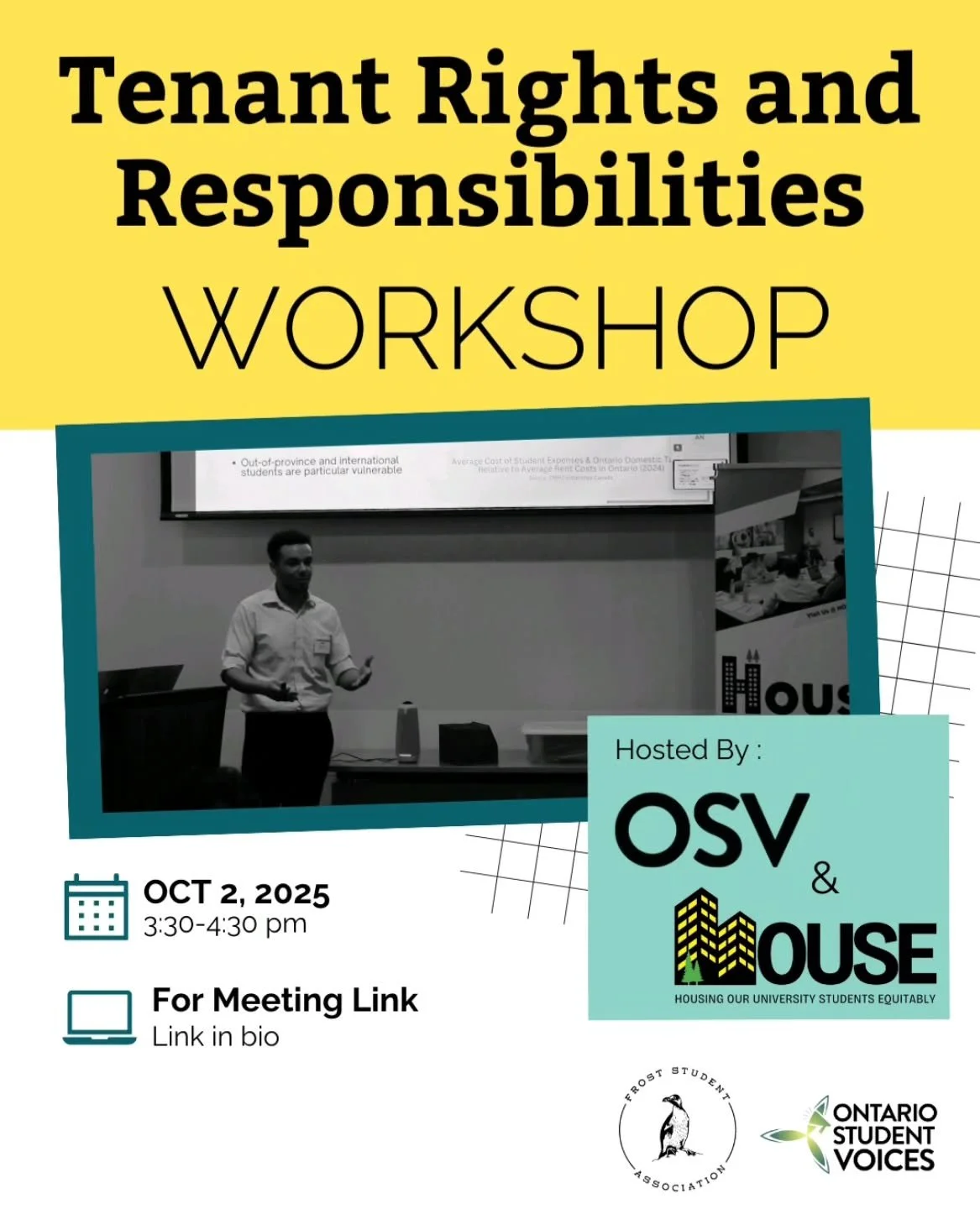 Copy this link into your browser to sign up!

https://www.eventbrite.com/e/tenant-rights-responsibilities-tickets-1740074161659?aff=oddtdtcreator

Join OSV this Thursday to learn more about the rights and responsibilities you have as a tenant.