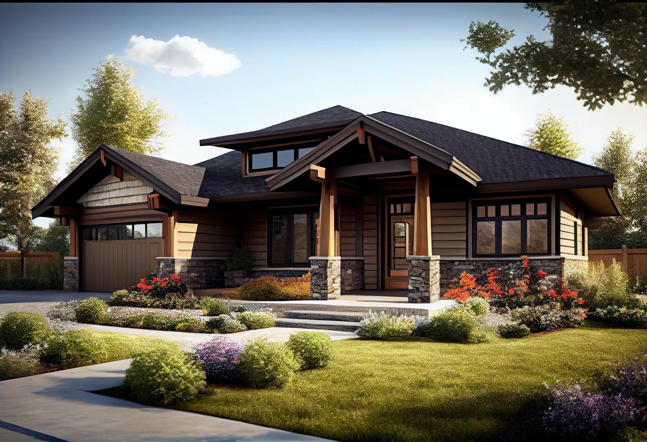 Custom Ranch Style Home Builders In San