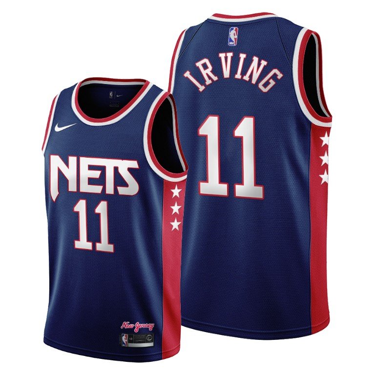 Nets #11 Kyrie Irving Men's 21-22' 75th Anniversary Jersey — SportsWRLDD
