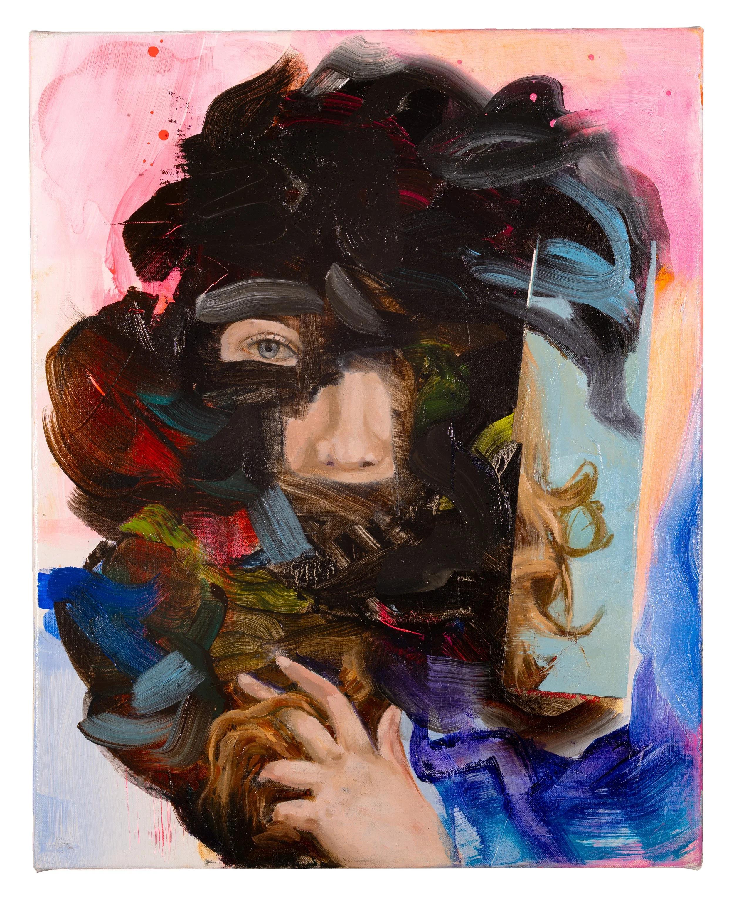 “Mother of God” 2024
Acrylic and oil on canvas. 20”x16”
©Catherine McCarthy