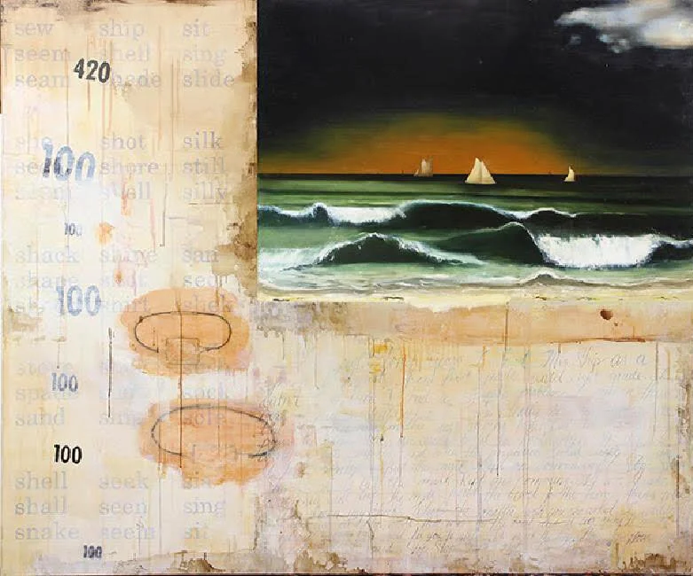 "Mrs. Ship" 1998 
acrylic and oil on canvas 60” x 72”