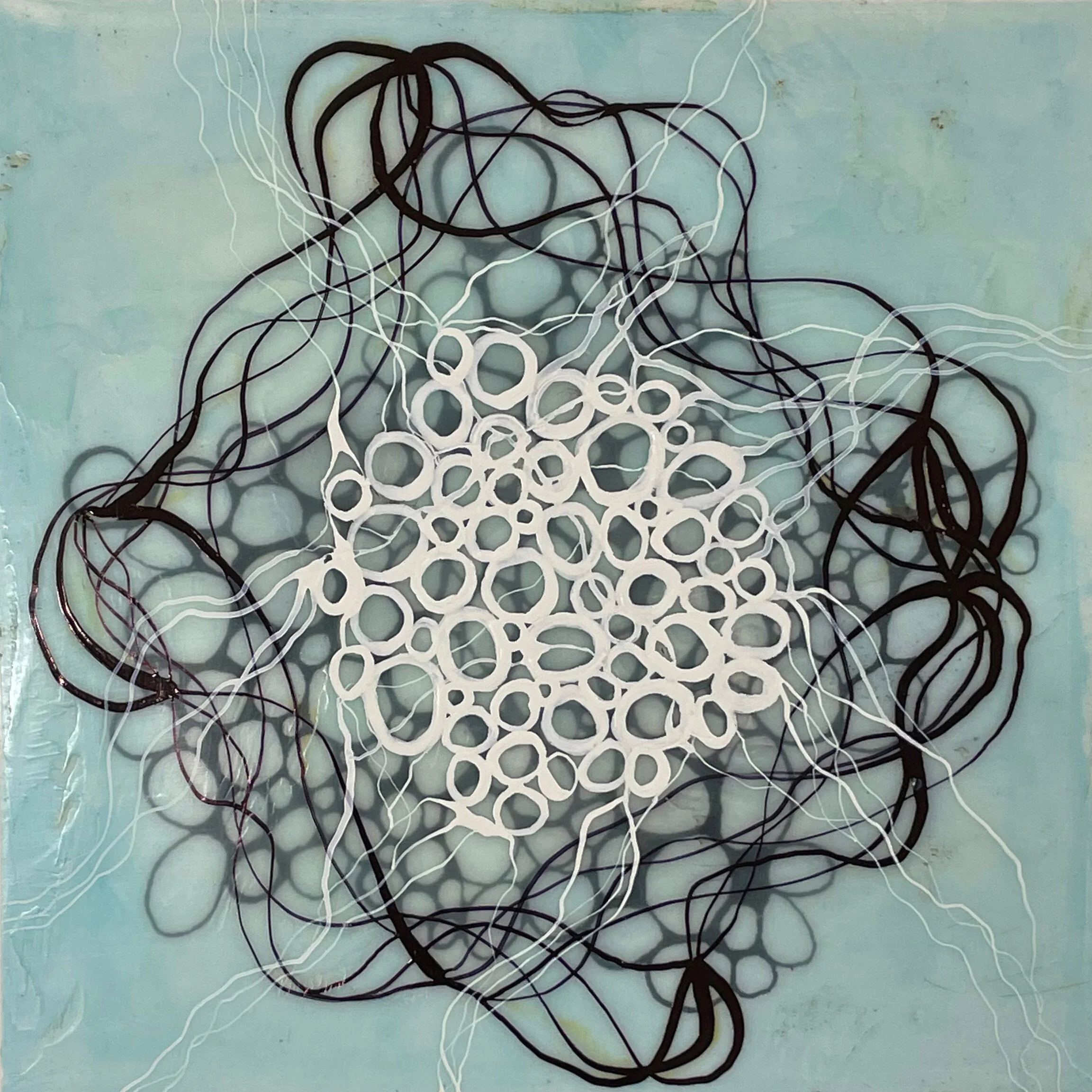 Reformations, ink, pigment, wax on paper