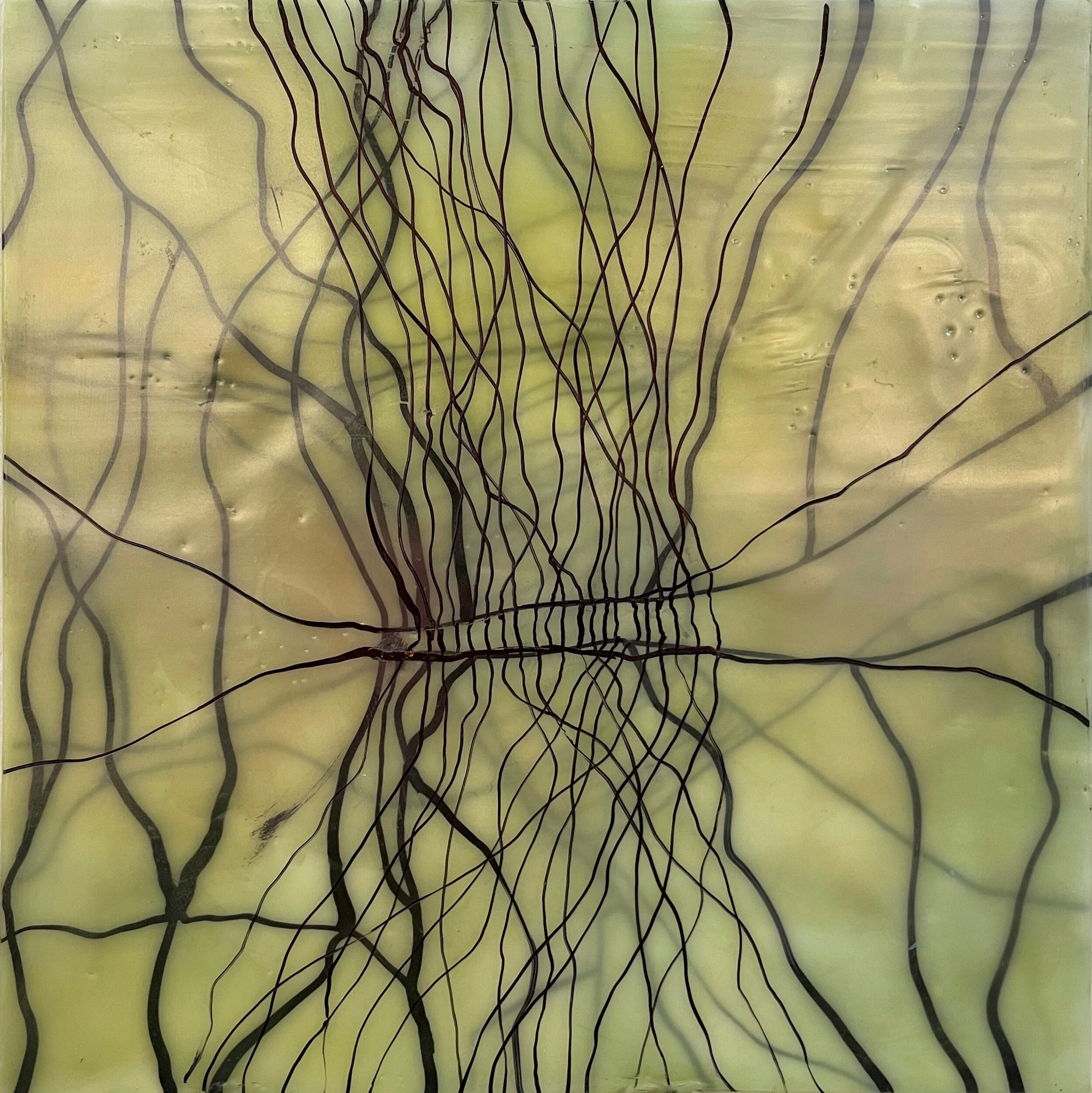 Like The Altitude Knows the Time, , ink, pigment, wax on paper