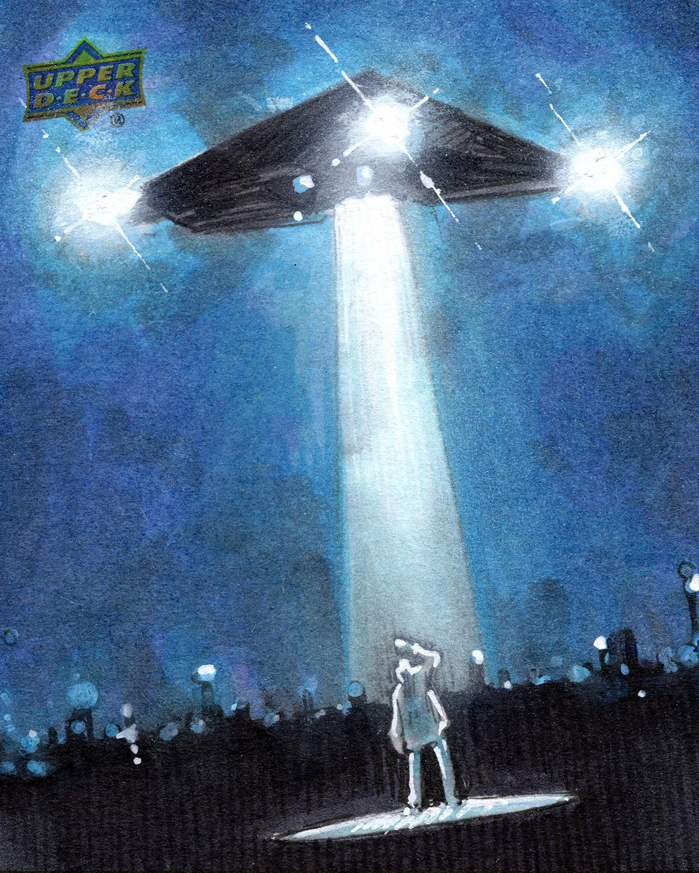 I told you not to look up.⁠
⁠
⁠
#31DaysofSciFi #XFiles #SketchCardArt