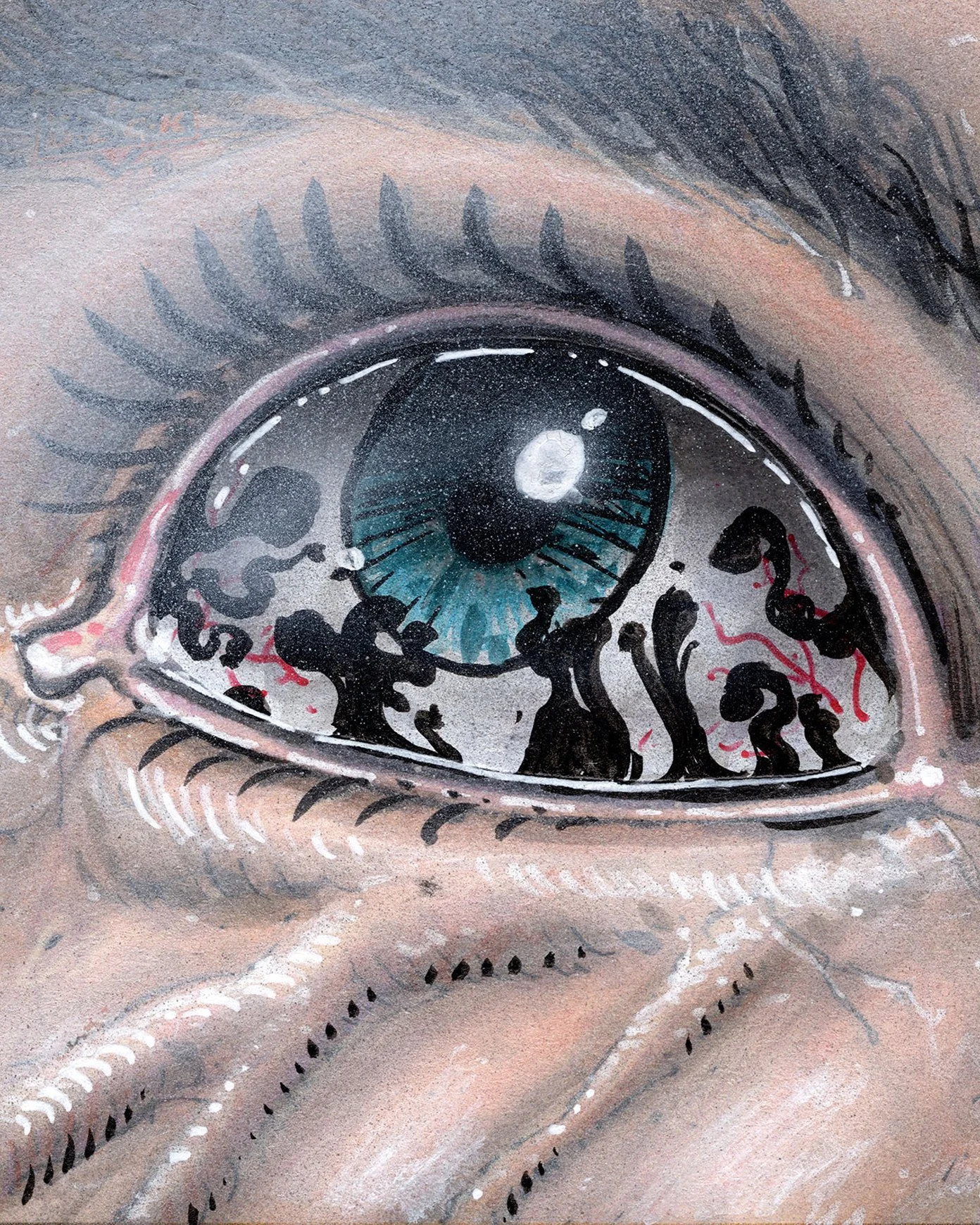 May all the evil eyes in your life go blind.⁠
⁠
⁠
#31DaysofSciFi #XFiles #SketchCardArt