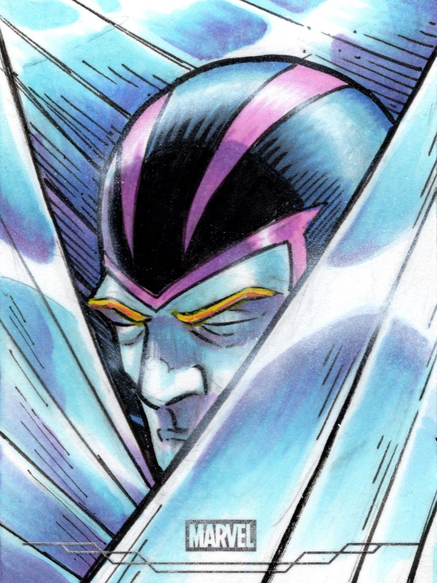 One of my favorites cards from the Marvel Chrome project. Easily one of my favorite characters both visually and story-wise. #Archangel #MarvelChrome2026