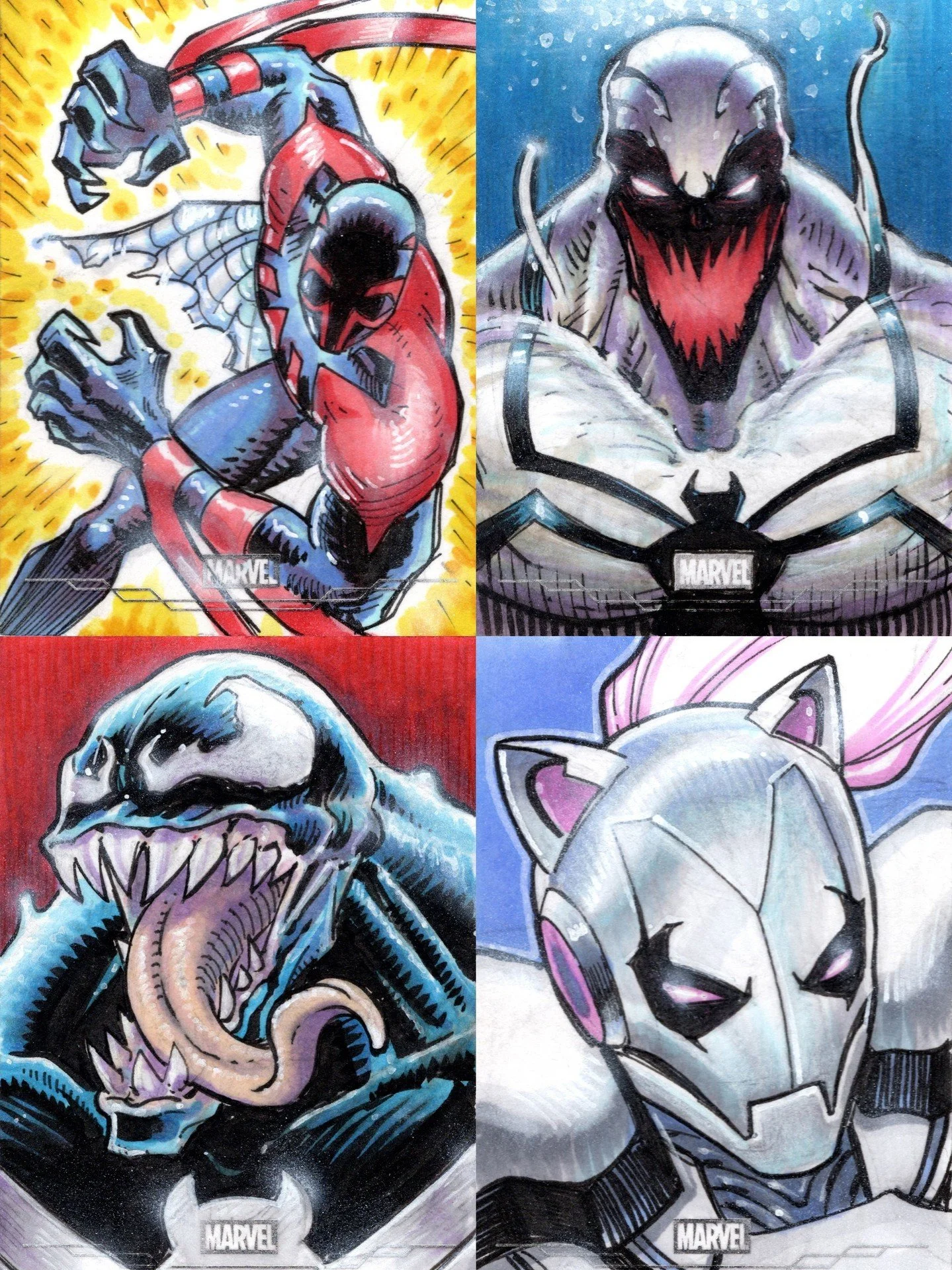 Marvel Chrome 2026⁠
Spider-Verse Edition⁠
Featuring Spider-Man 2099, Anti-Venom, Venom, &amp; Iron Cat