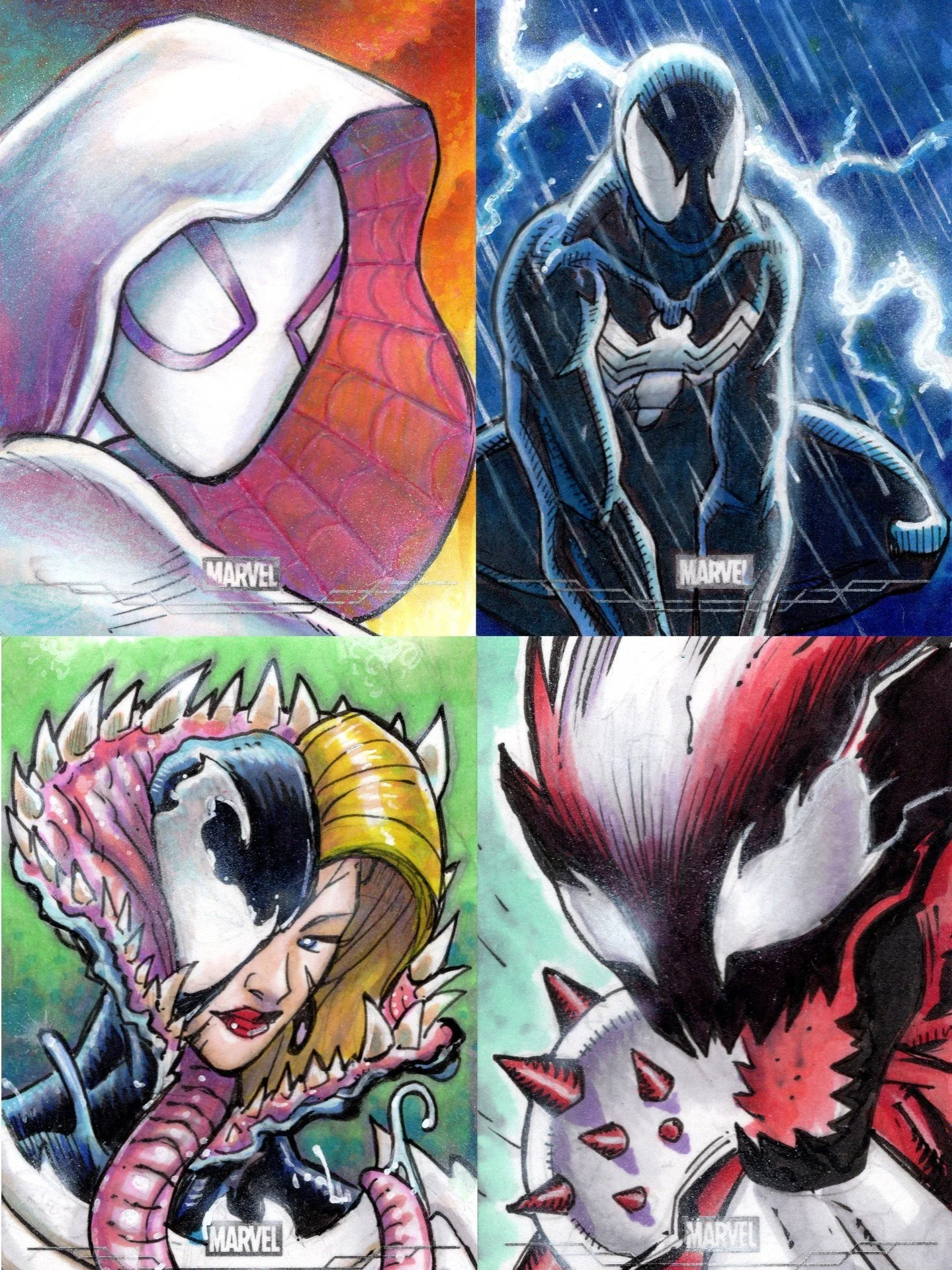 Marvel Chrome 2026⁠
Spider-Verse Edition⁠
Featuring Ghost Spider, Symbiote Suit Spider-Man, She-Venom, &amp; Silence.