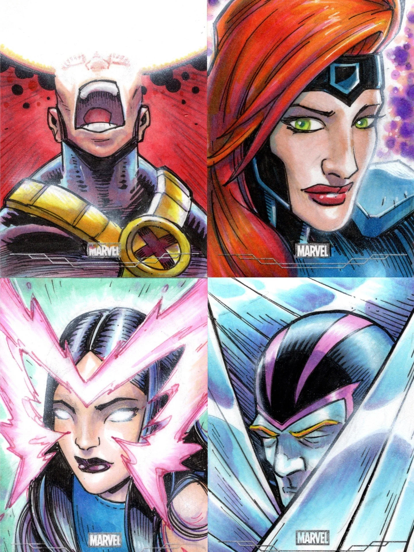 More Mutant Mayhem masquerading in Marvel Chrome 2026⁠
X-Men Edition Featuring: Cyclops, Marvel Girl, Psylocke, and Archangel.