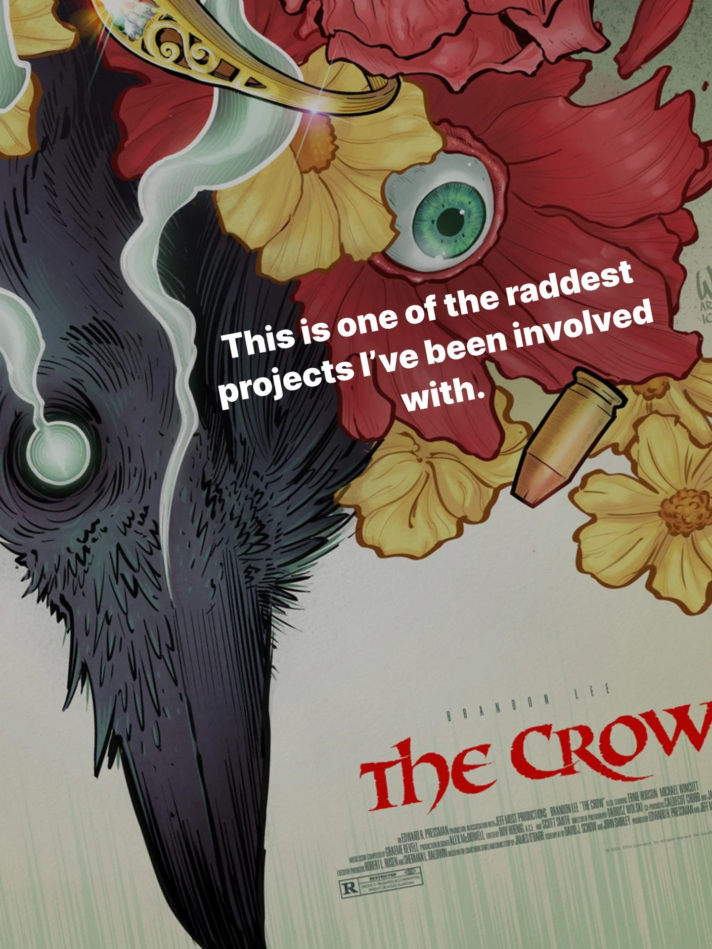 It can't rain every day. 🌧️⁠
⁠
Prints are LIVE, link in my bio.⁠
⁠
This entire piece was created back in 2024 for @PrintedInBlood's Crow Artbook, so it's super exciting to be able to share it with the world.⁠
⁠
Printed on premium acid-free heavyweig