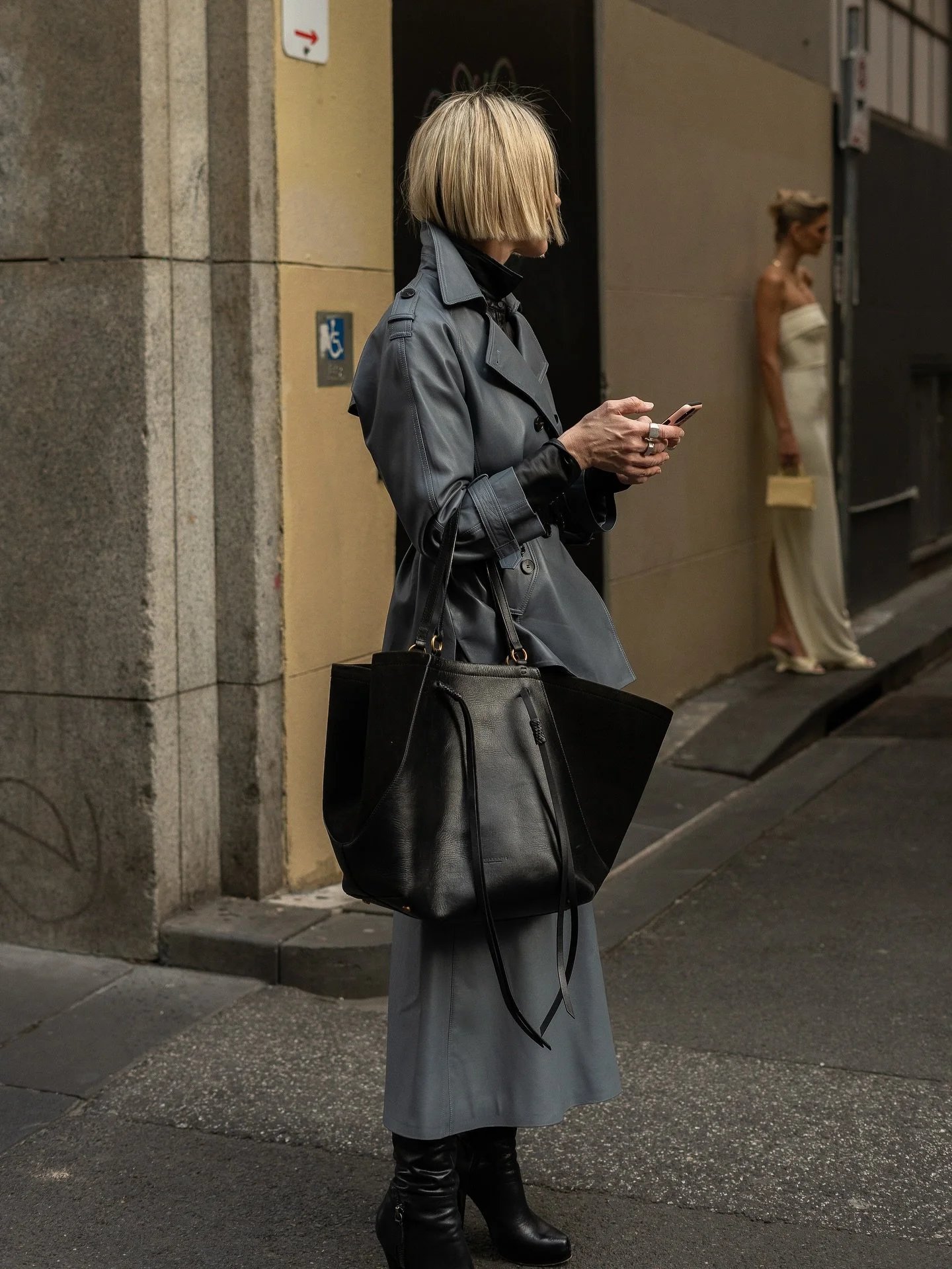 On the hunt for the best dressed at @melbfashionweek for @themodernmusemagazine 🪩📸