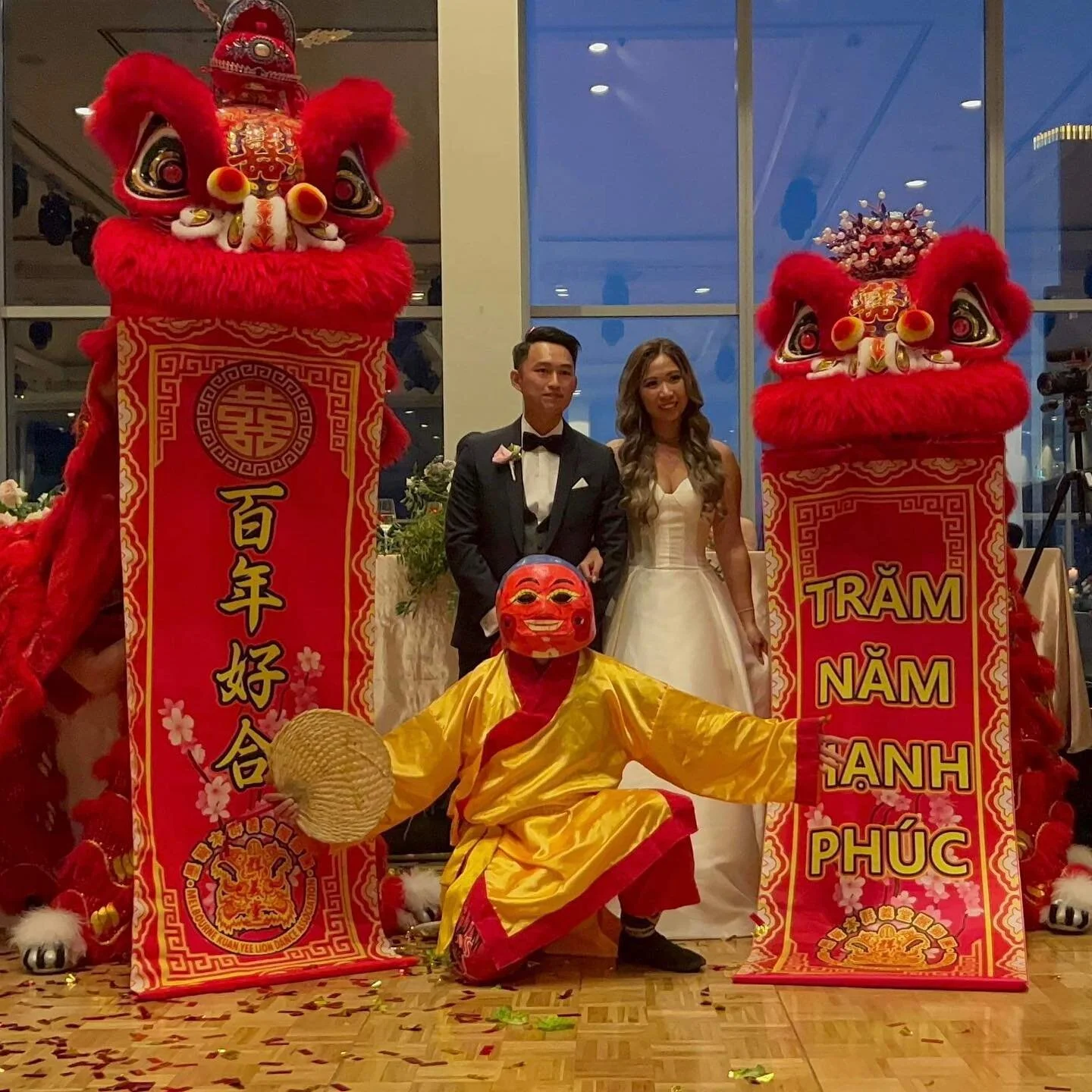 Congratulations to Jonathan and Cammy! 🎉

Thank you for having us be part of your special day. We wish you both nothing but the best and lifetime of happiness ❤️
.
.
.
#melbourne #kuanyee #liondance #quannghiaduong #australia #醒獅 #liondancesports #m