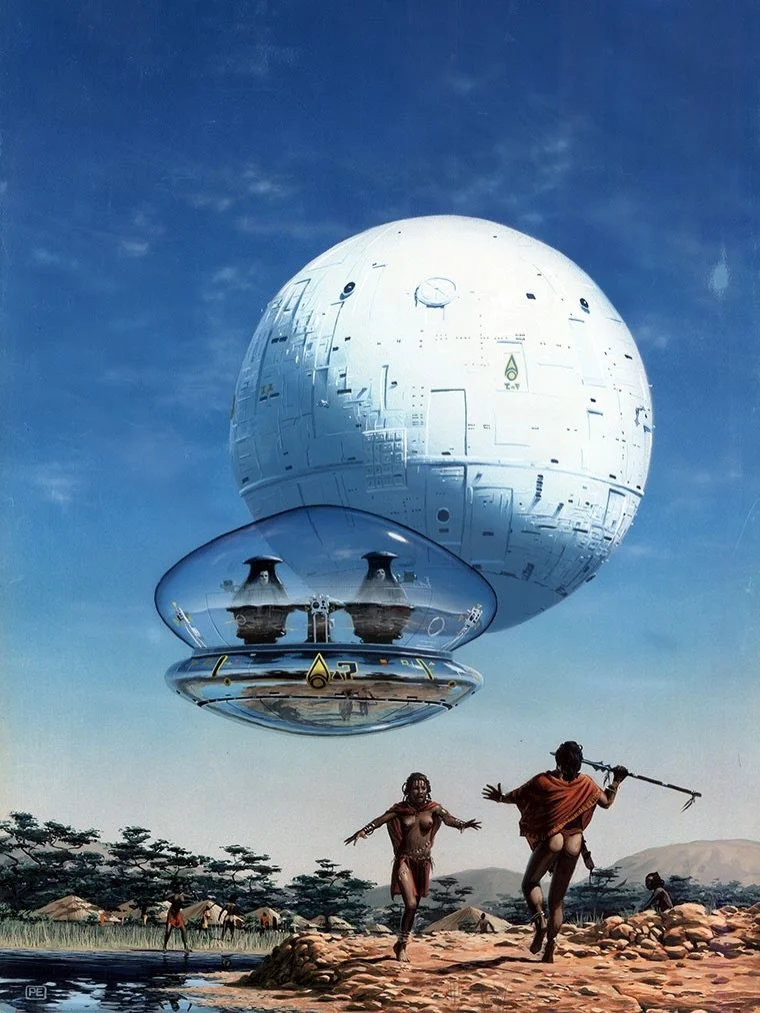 🎂🎨 The visionary works of Peter Elson (13 January 1947 &ndash; March 1998). He was an English science fiction illustrator whose work appeared on the covers of numerous science fiction paperback novels, as well as in the Terran Trade Authority serie
