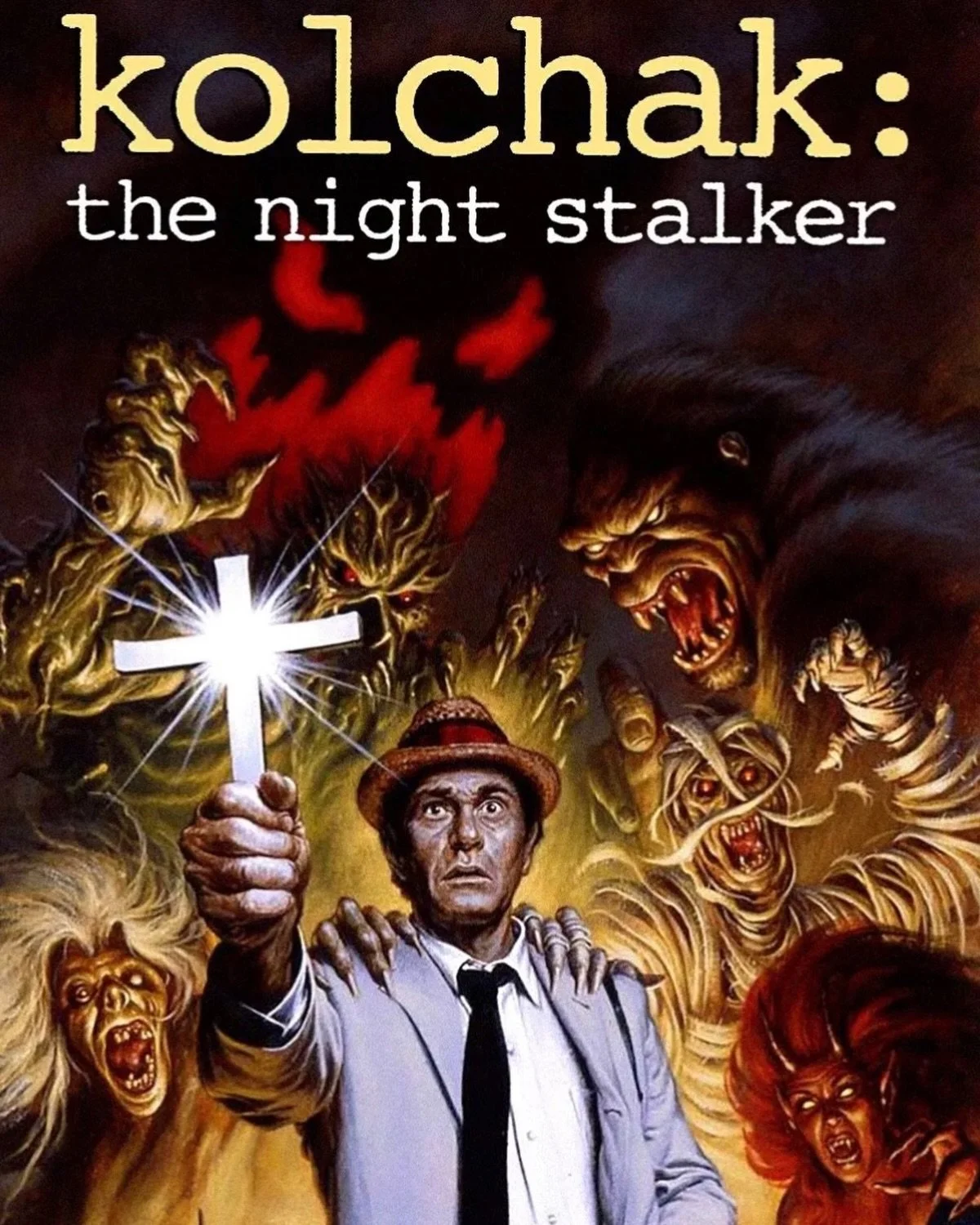 💀🎥 Kolchak: The Night Stalker staked tv screens this week in 1974. An American television series that aired on ABC during the 1974&ndash;1975 season. The series followed wire service reporter Carl Kolchak (Darren McGavin) who investigates mysteriou