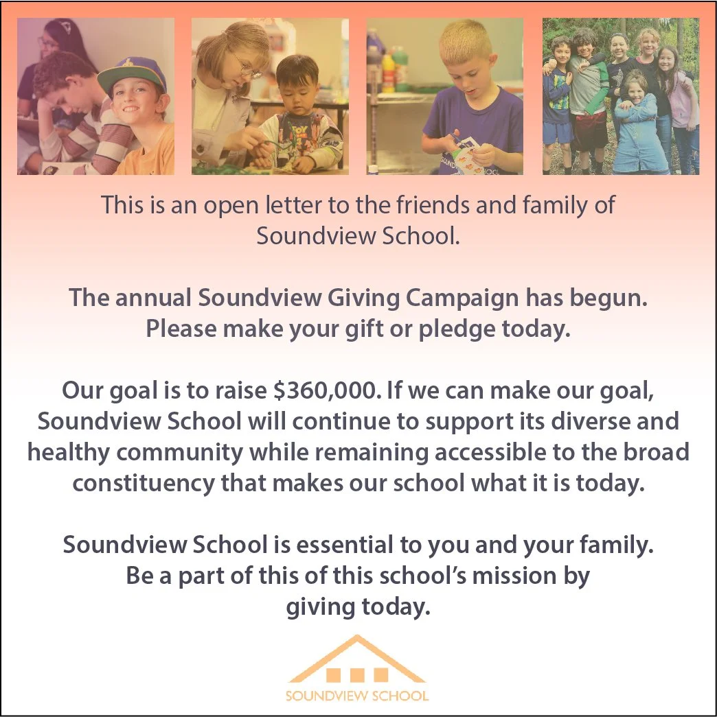 The annual Soundview Giving Campaign 2022 has begun