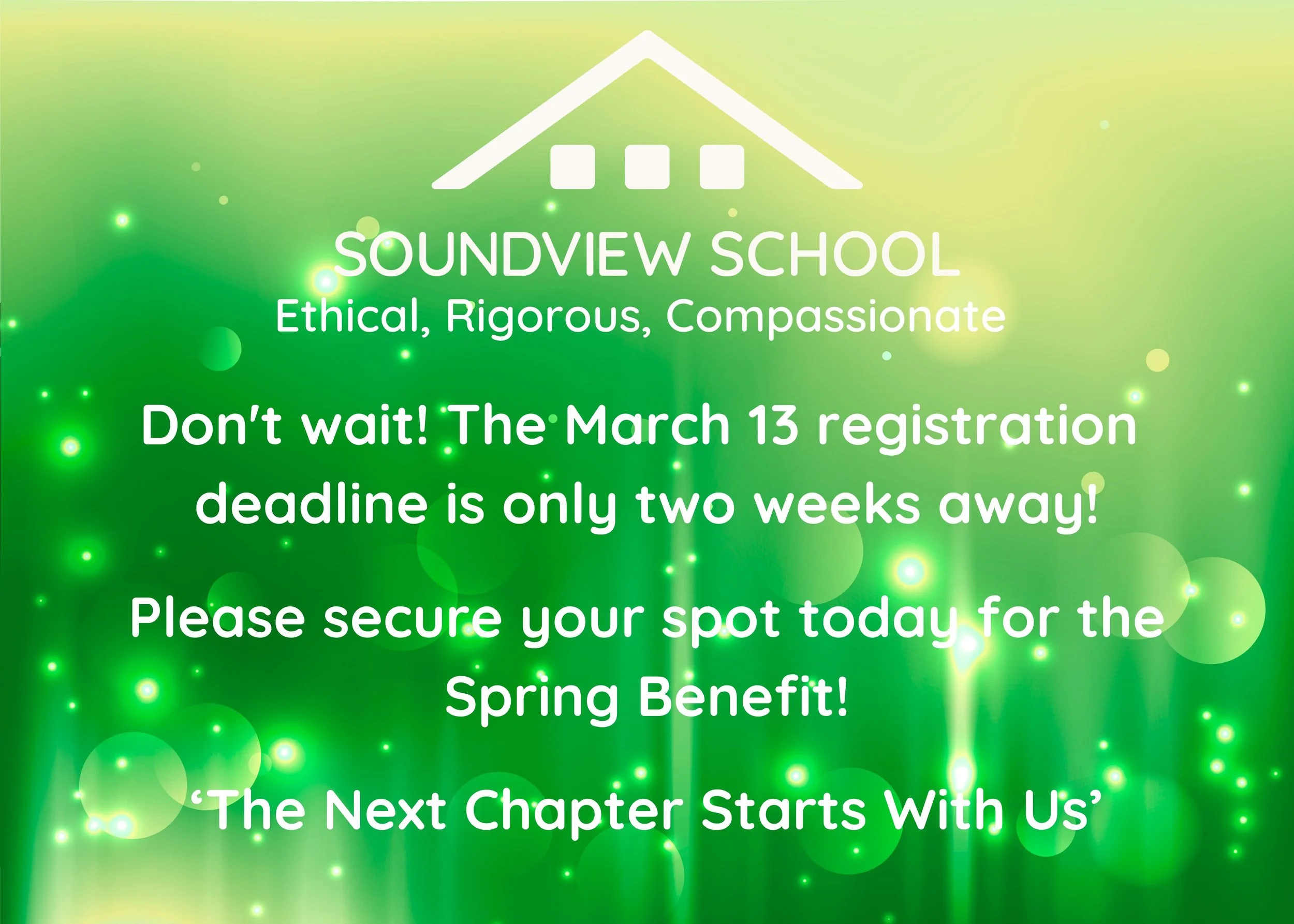 Welcome Back! Together at Soundview, We Are Ready for What’s Ahead!