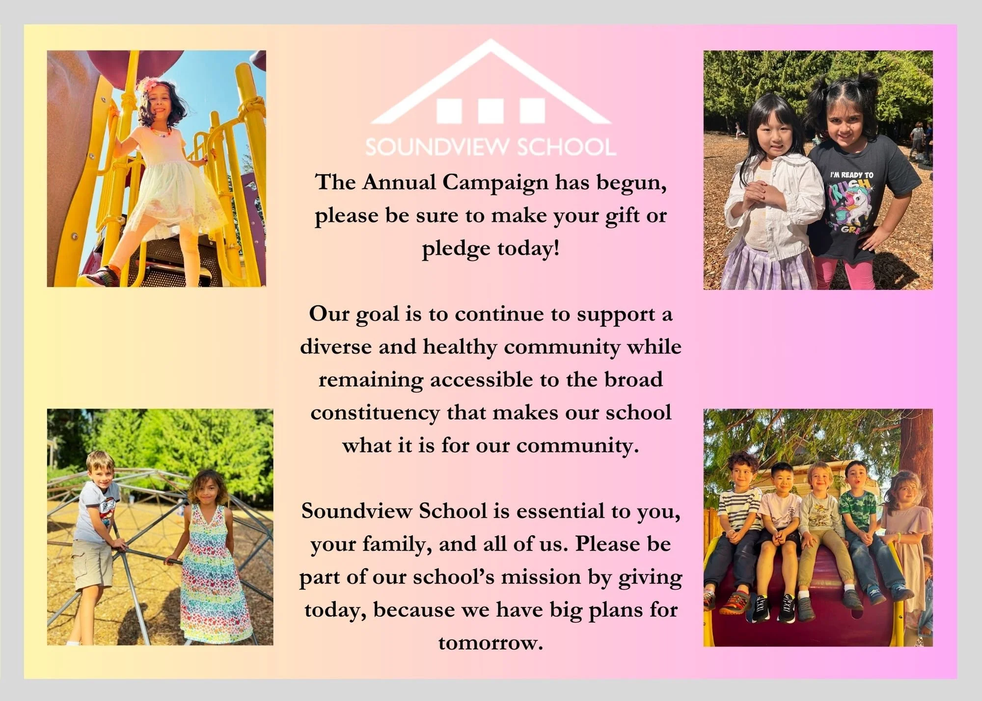To All Our Soundview Family — Soundview School