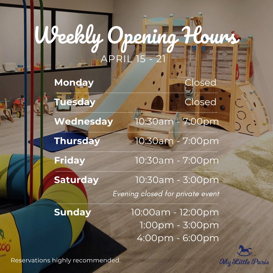 🕰️🍽️ Here's our updated Open Eat &amp; Play Hours.
Note that we'll be closed early this Saturday for a private event.
Reservations are highly recommended to secure your spot, but walk-ins are welcome if space is available.
Come join us for some fun