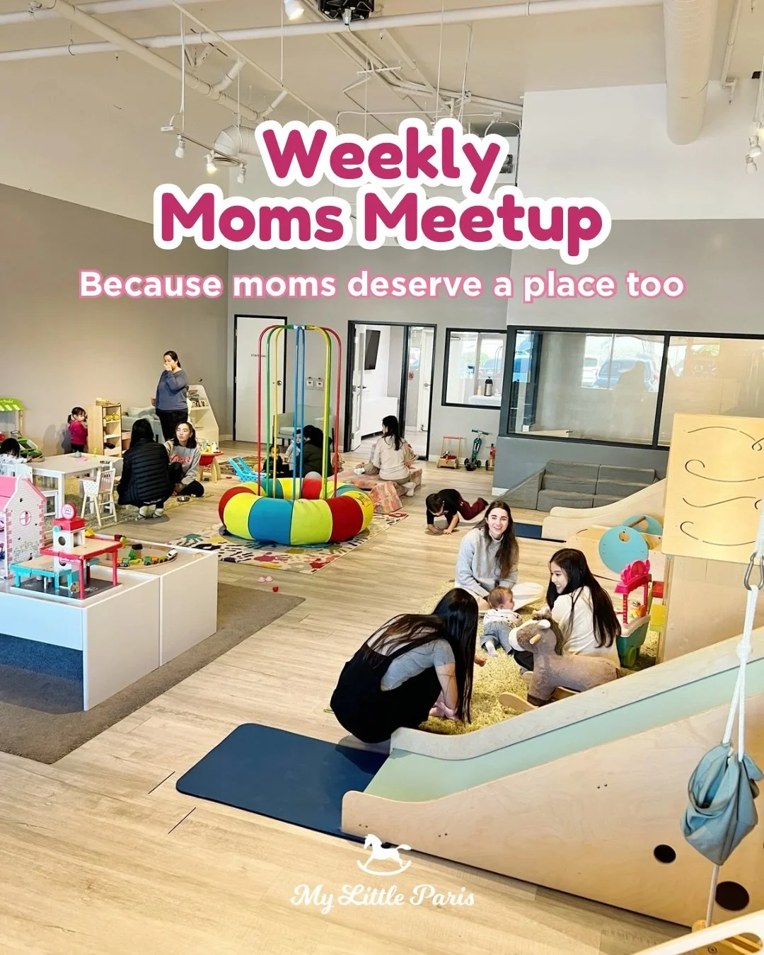 Moms, this one is for you 💛

If you&rsquo;ve been wanting to get out of the house, sip your coffee while it&rsquo;s still warm, and let your little one play safely&hellip; this is your sign ☕✨

Introducing our weekly Moms Meetup at My Little Paris.
