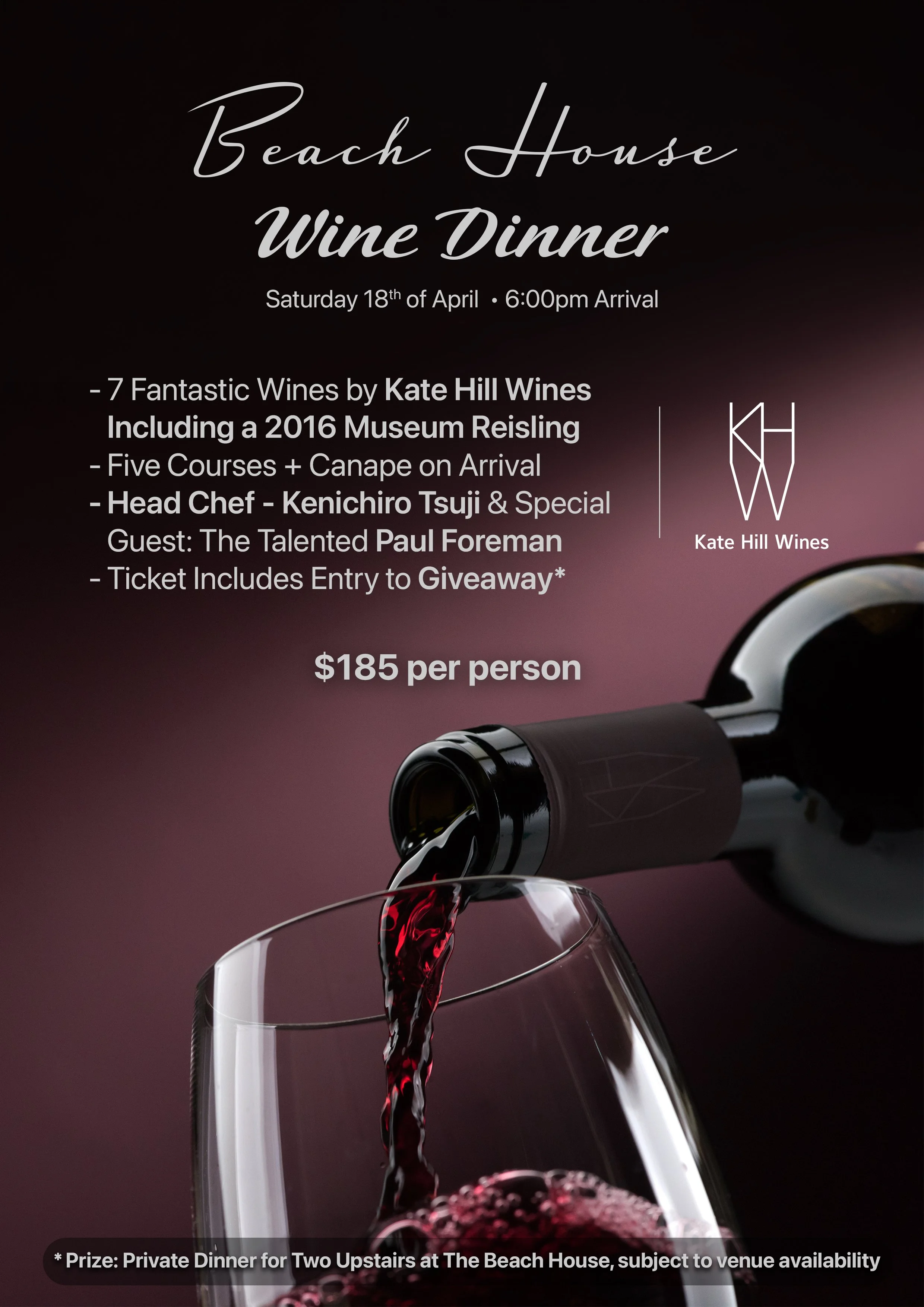 Kate Hill Wine Dinner