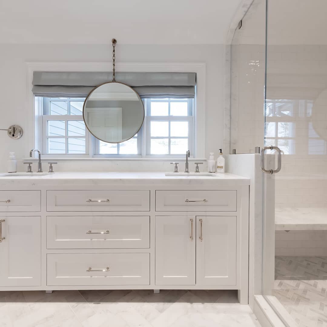 Custom marble bathroom remodel with the best designer around @kdibellainteriors. Great homeowners, great project and great team for an awesome finish product.