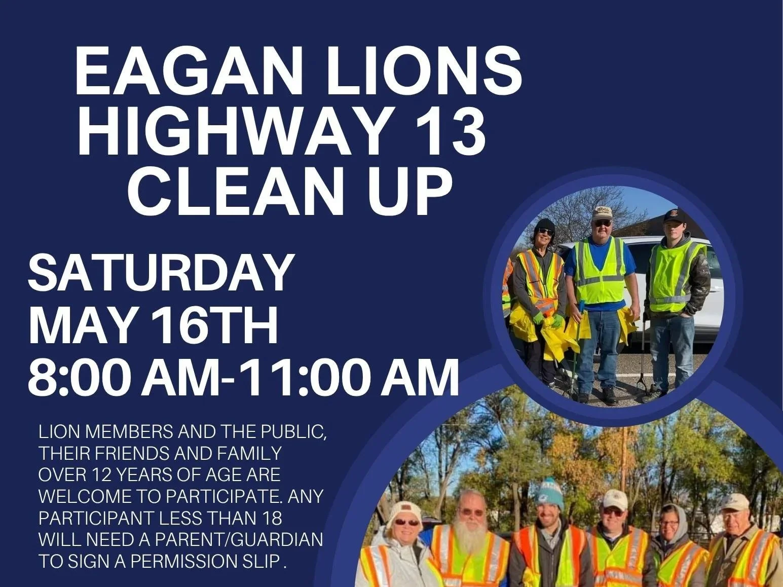 Eagan Lions Hosting Highway 13 Community Cleanup Event on May 16