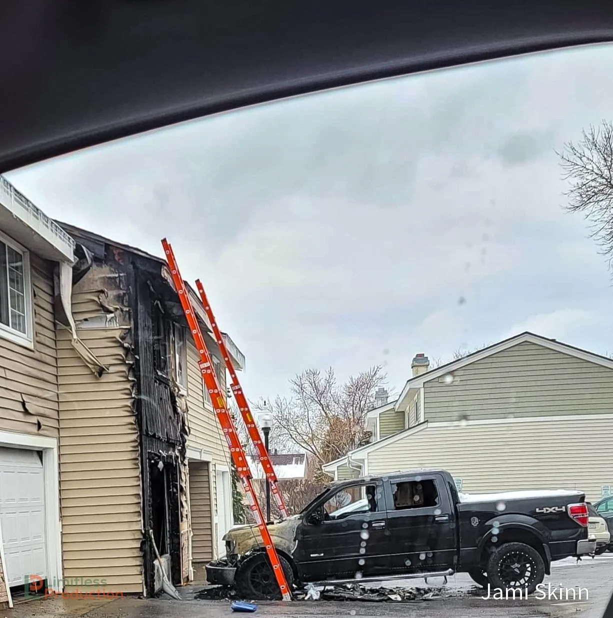 Vehicle fire catches townhome on fire Eagan, Minnesota