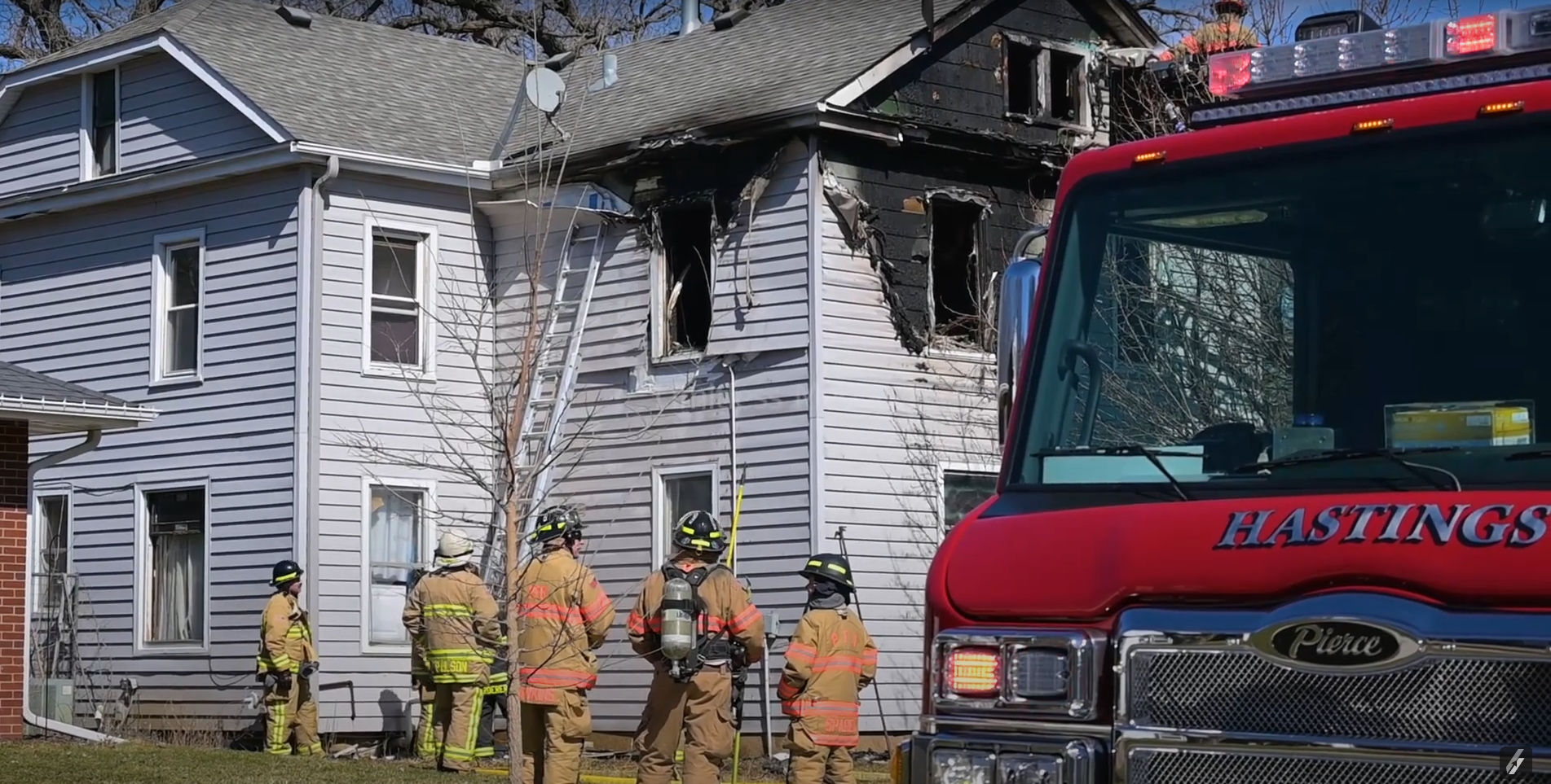 UPDATED: Firefighters Battle Blaze in Hastings Residence