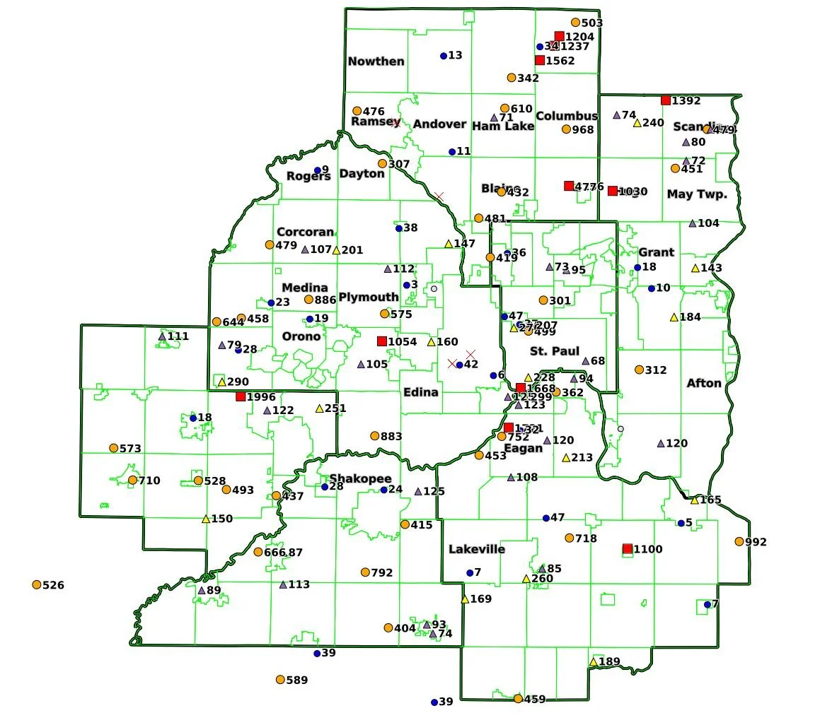 Total Mosquitoes Collected in CO2 Traps