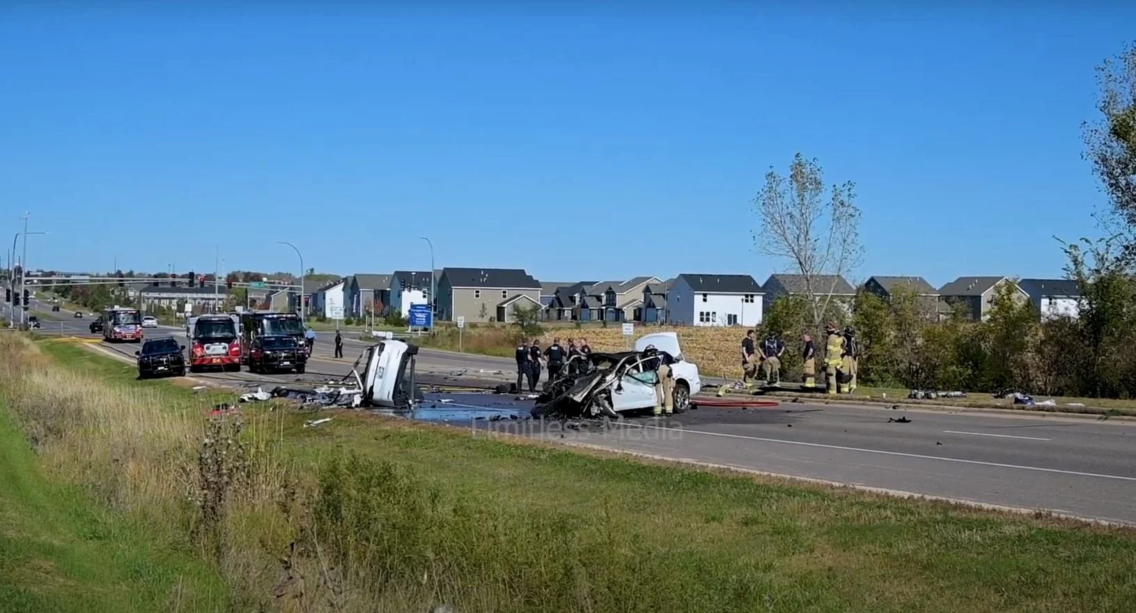 UPDATED: One Dead, One Critically Injured in Head-On Crash on Cedar Avenue in Lakeville