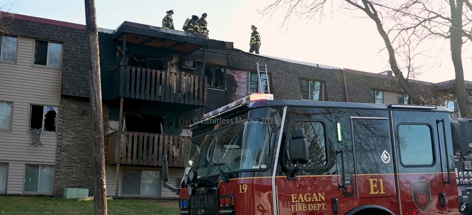Second-Alarm Fire Damages Bayberry Place Apartments in Eagan Sunday Morning