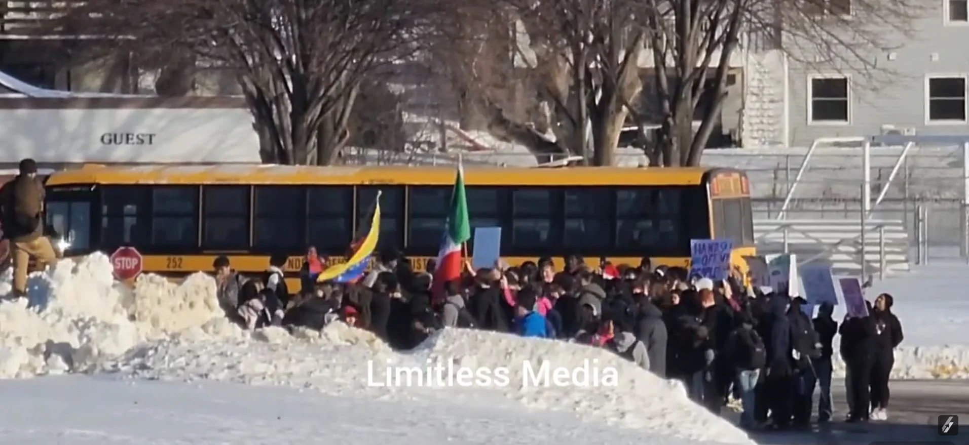 Hundreds of Apple Valley High School Students Walk Out to Protest Recent ICE Raids