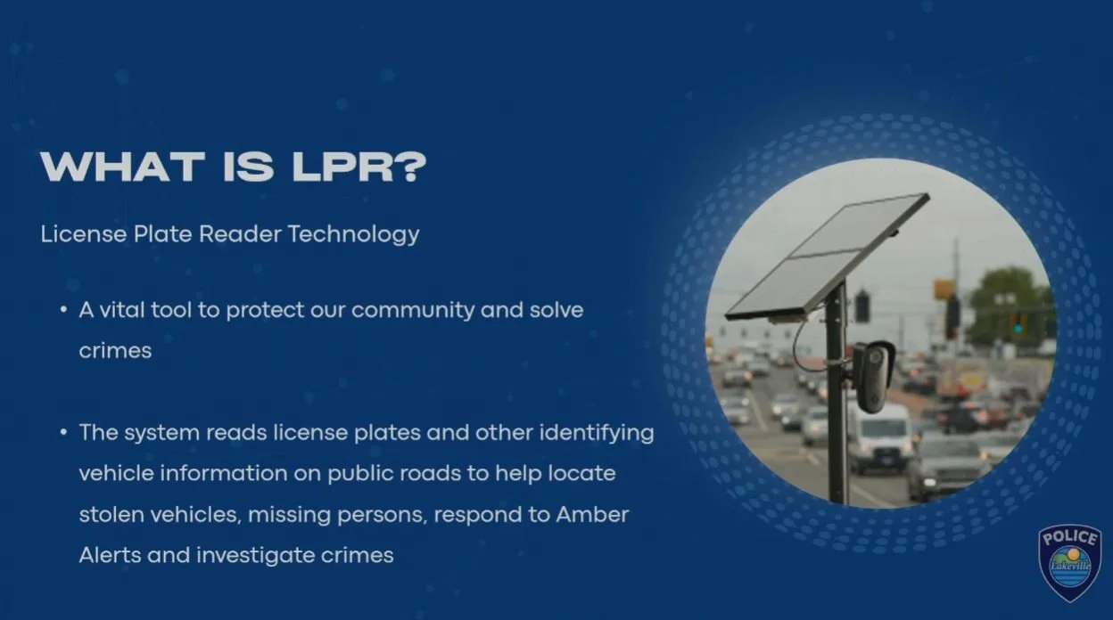 Lakeville City Council Approves Citywide License Plate Reader Camera Network