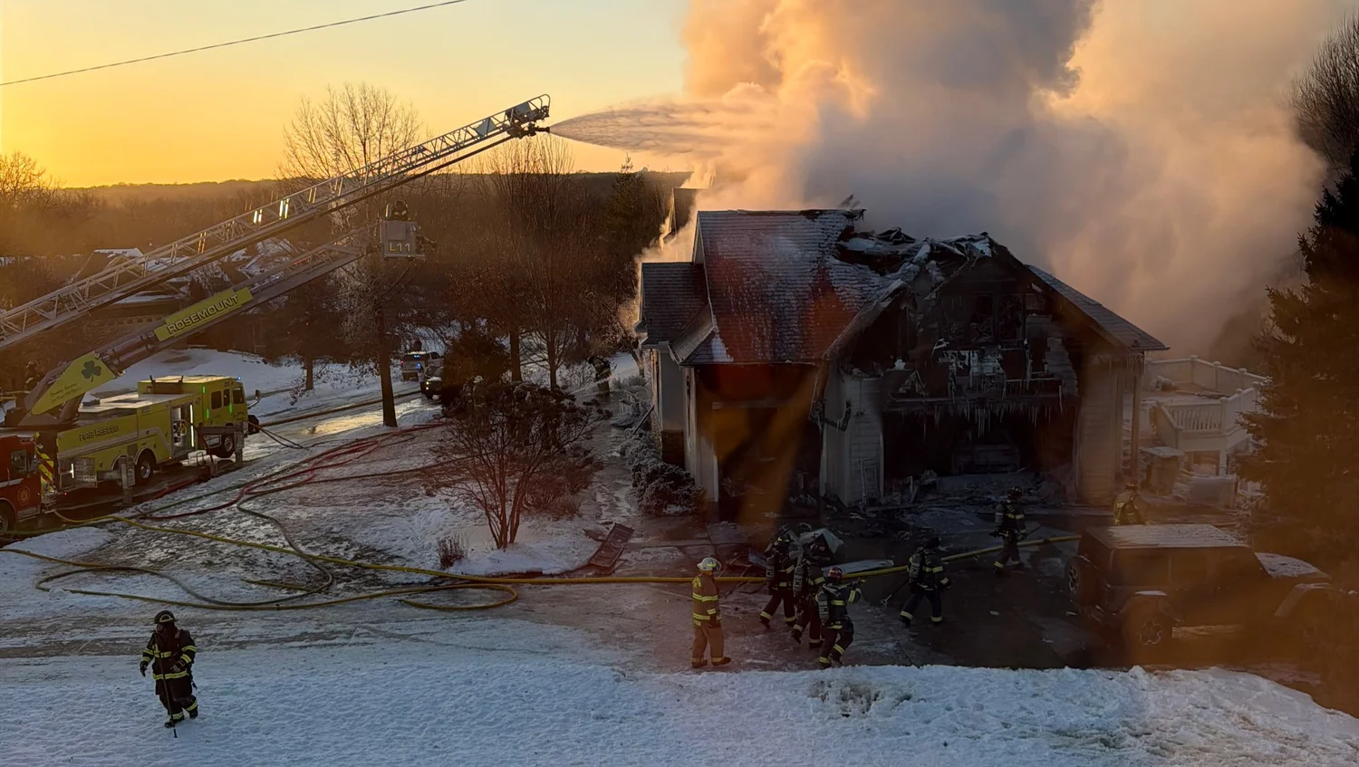 Large Multi-Agency Fire Response in Rosemount After Saturday Structure ...