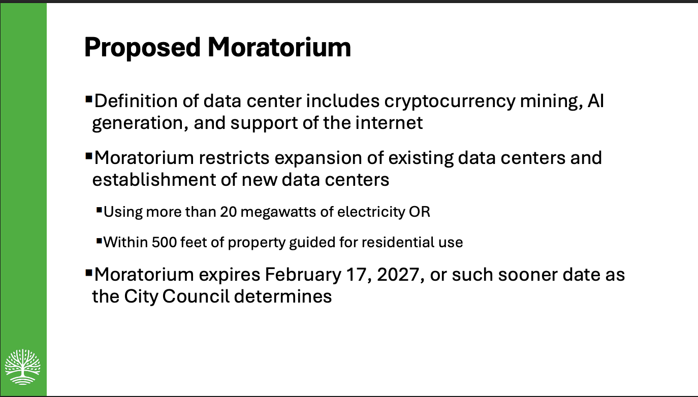 Eagan to Hold Public Hearing, Vote on Pausing Large Data Center Projects