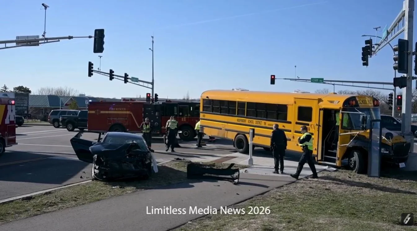 School Bus and Sedan Crash in Eagan Sends One Driver to Hospital; Investigation Ongoing