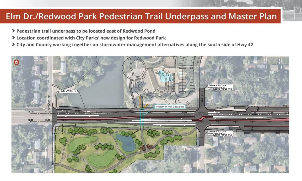 Elm Drive-Redwood Park Redestrian Trail Underpass and Master Plan.JPG